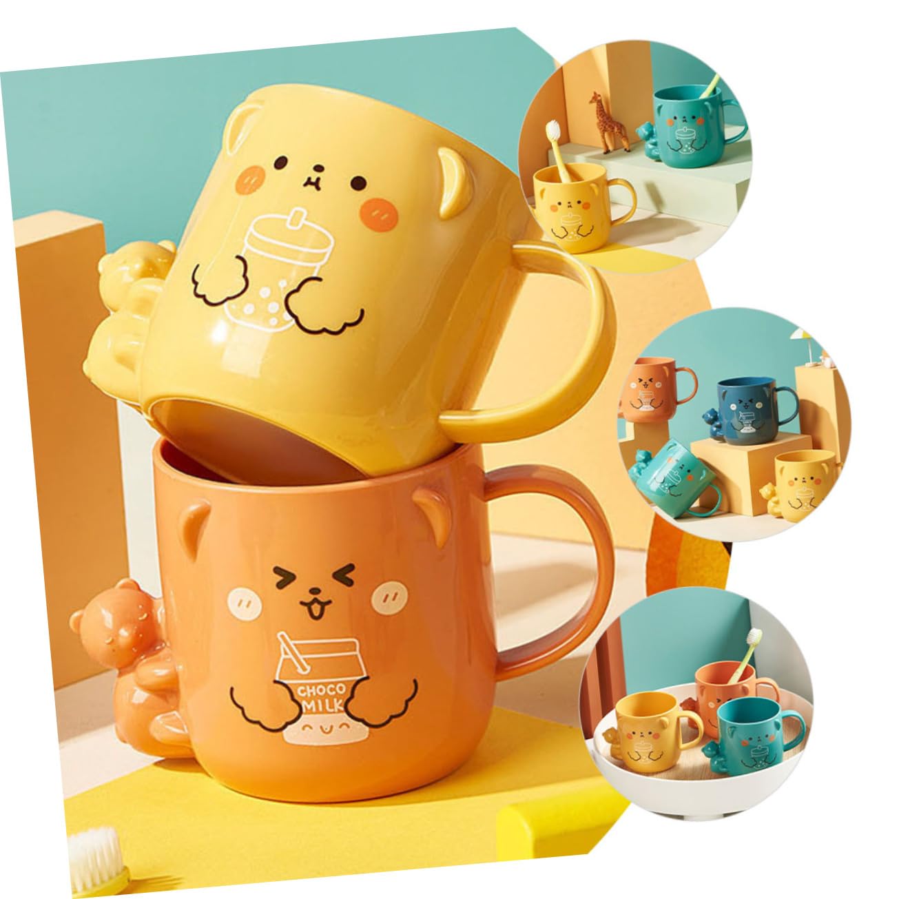 NY chocolate mouse mouthwash cup