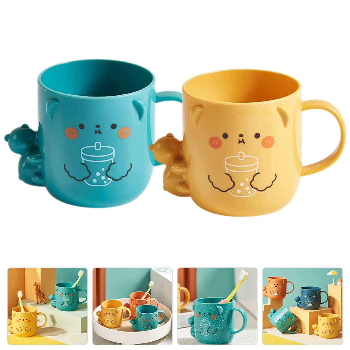 4-Piece PartyKindom Reusable Kids Novelty Commands Tumbler Surprise