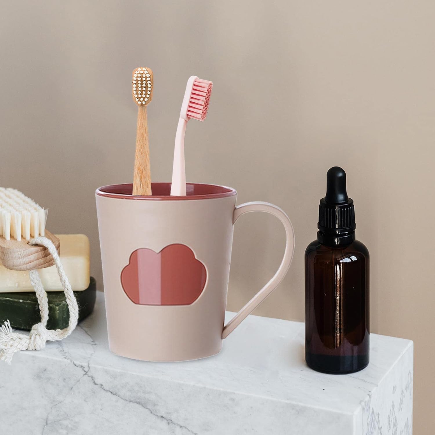 Unique Style 400ml Reusable Bathroom Tumbler Brush Cup