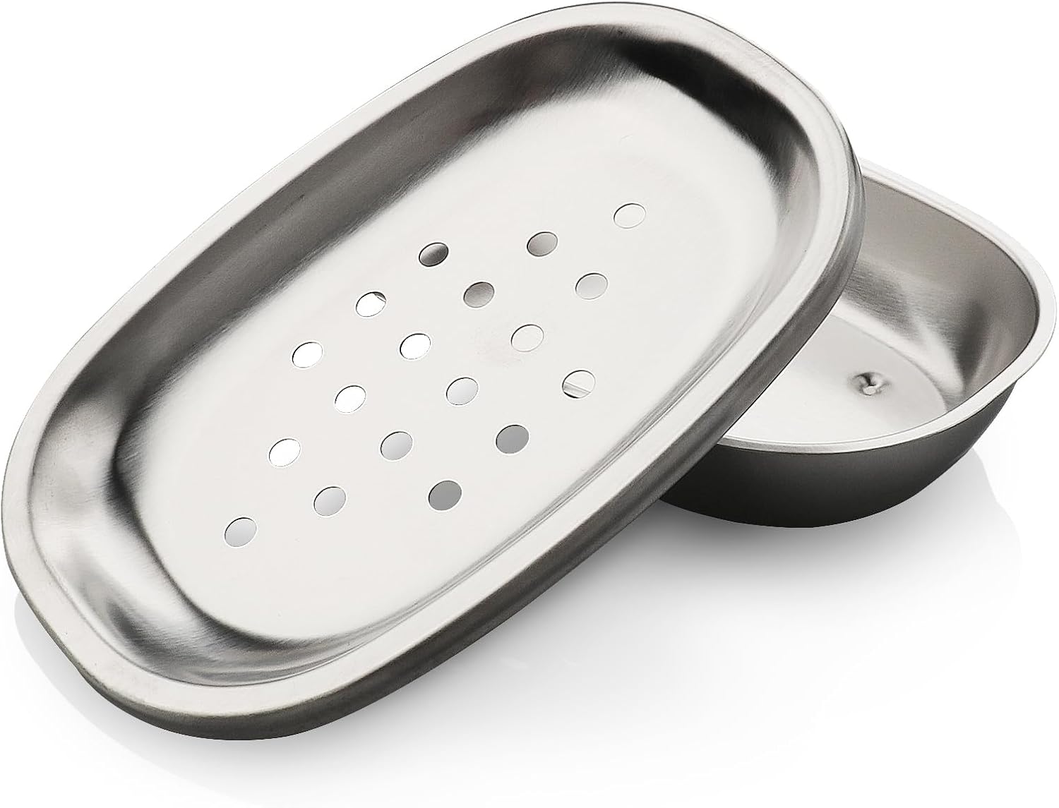 Stainless Steel Soap Dish BXN with Double Layer Draining for Bathroom