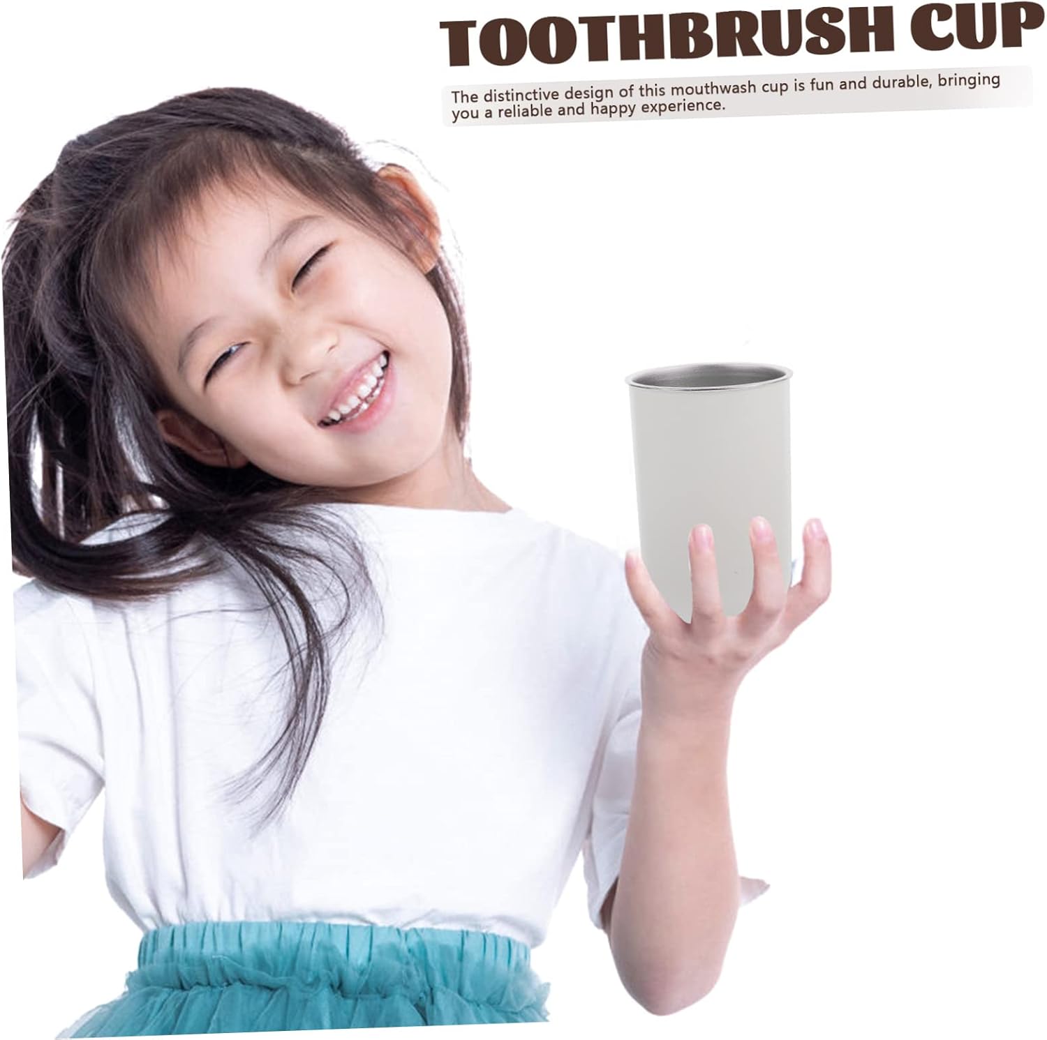 Stainless Steel Tumbler for Toothbrush Organizing - Practical Style in the Bathroom