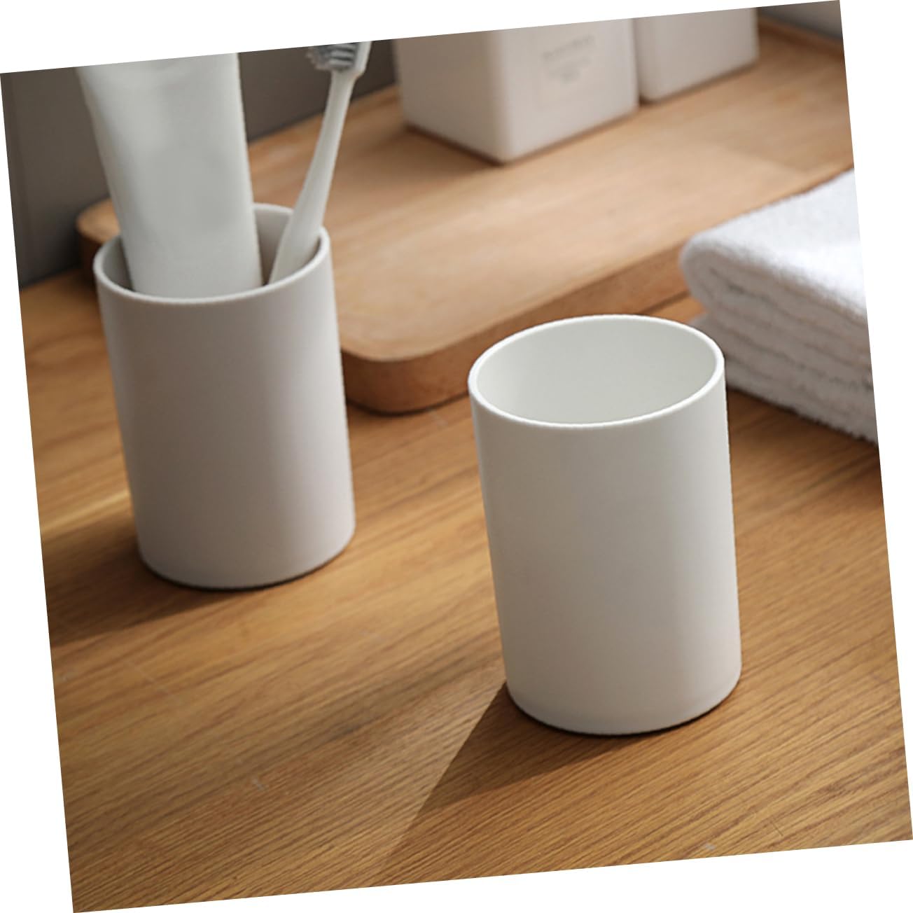 Seat your style with Beatifufu - Reusable Mouthwash Cup Toothbrush Holdernets Privacy partition ideas