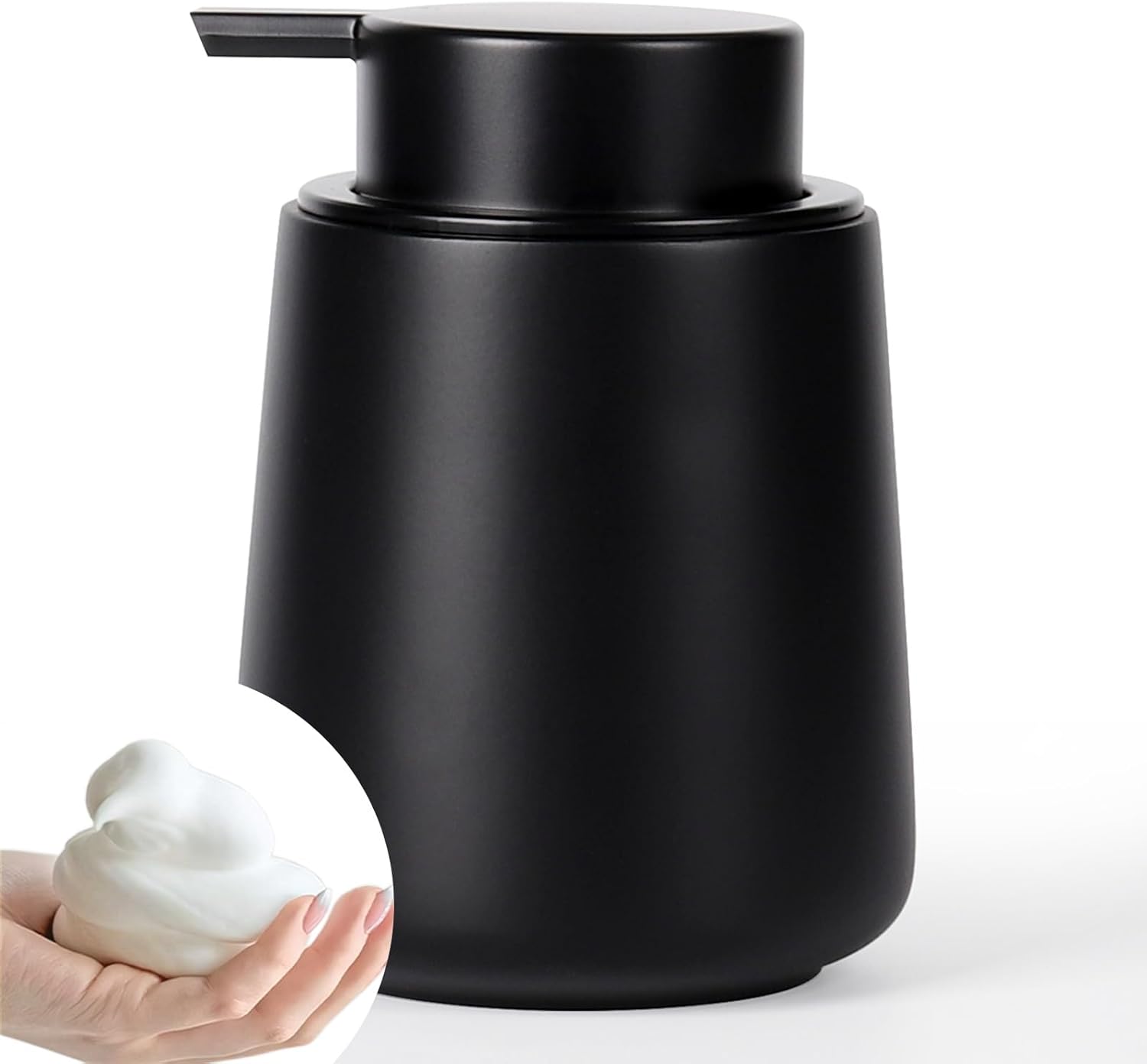 Foam Hand Soap Dispenser with 12 oz Refillable Mat Black Product