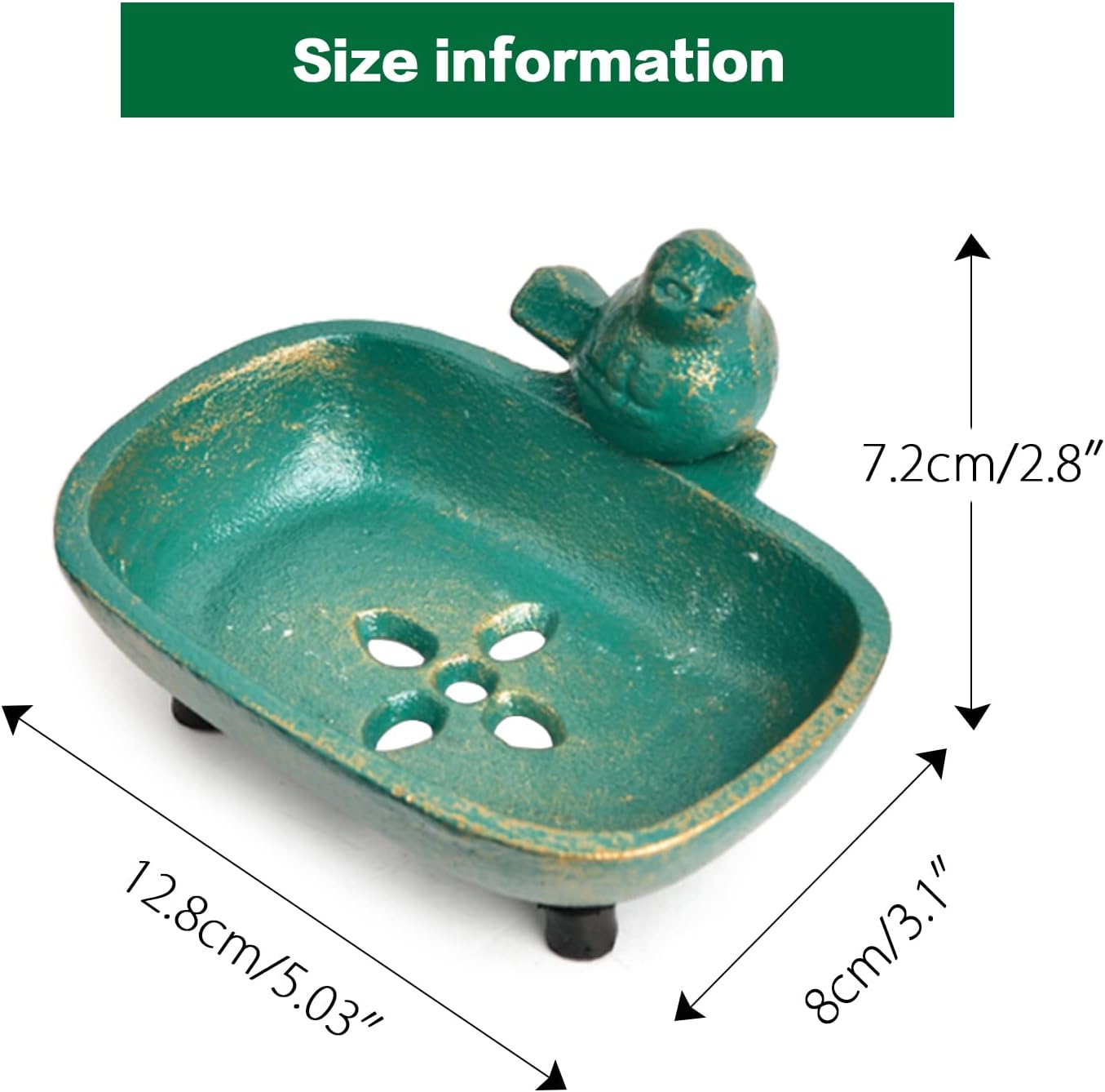 Sungmor Heavy Duty Cast Iron Hand Soap Holder