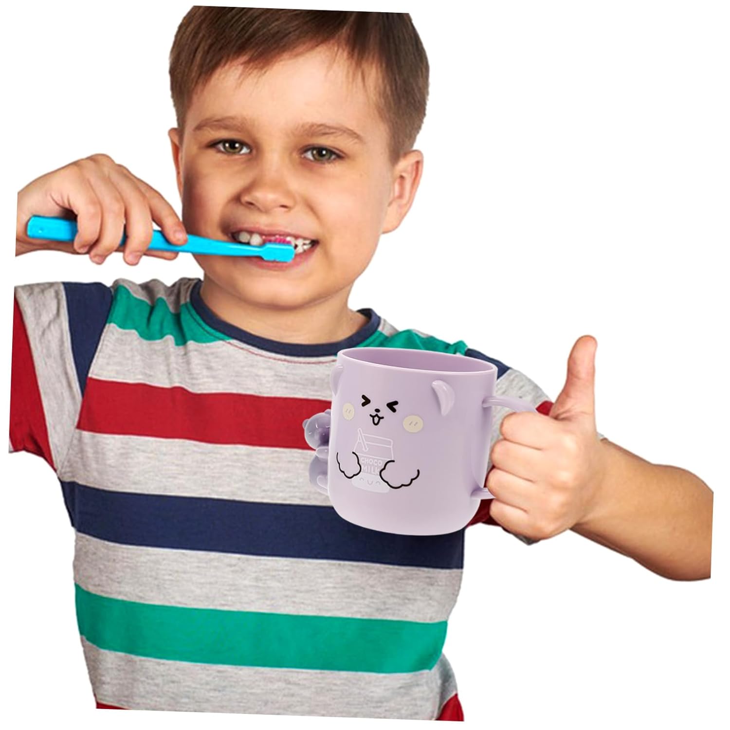 Adorable Cartoon Toothbrush Holders for Kids in 2-Pack