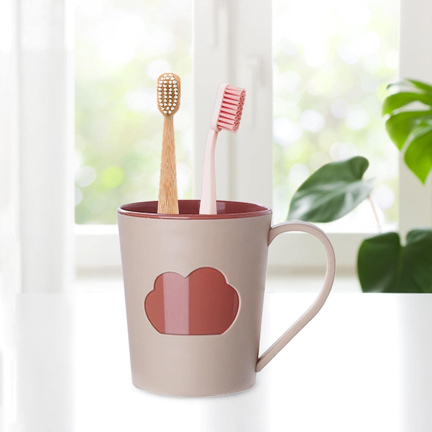 Unique Style 400ml Reusable Bathroom Tumbler Brush Cup