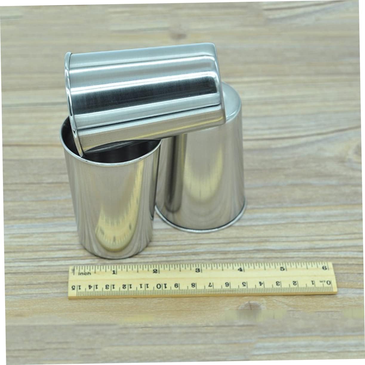 MAGICLULU 2-Pack Stainless Steel Tumbler Reusable Water Toothbrush Cups 180ml Silver