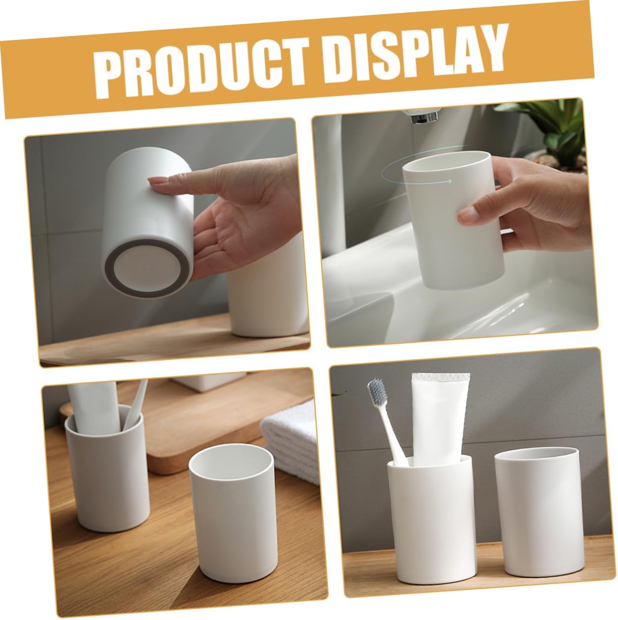 2-Pack Reusable Travel Toothbrush Holder