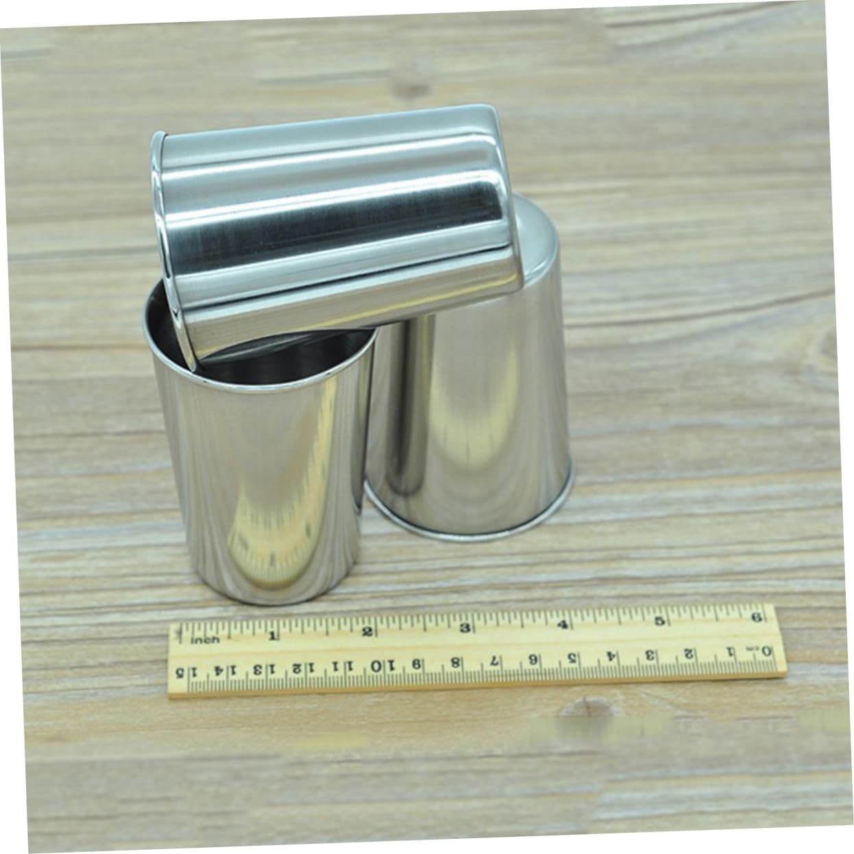 Two-Pack Stainless Steel Water Toothbrush Holder Cups 180ml Everyone Likes