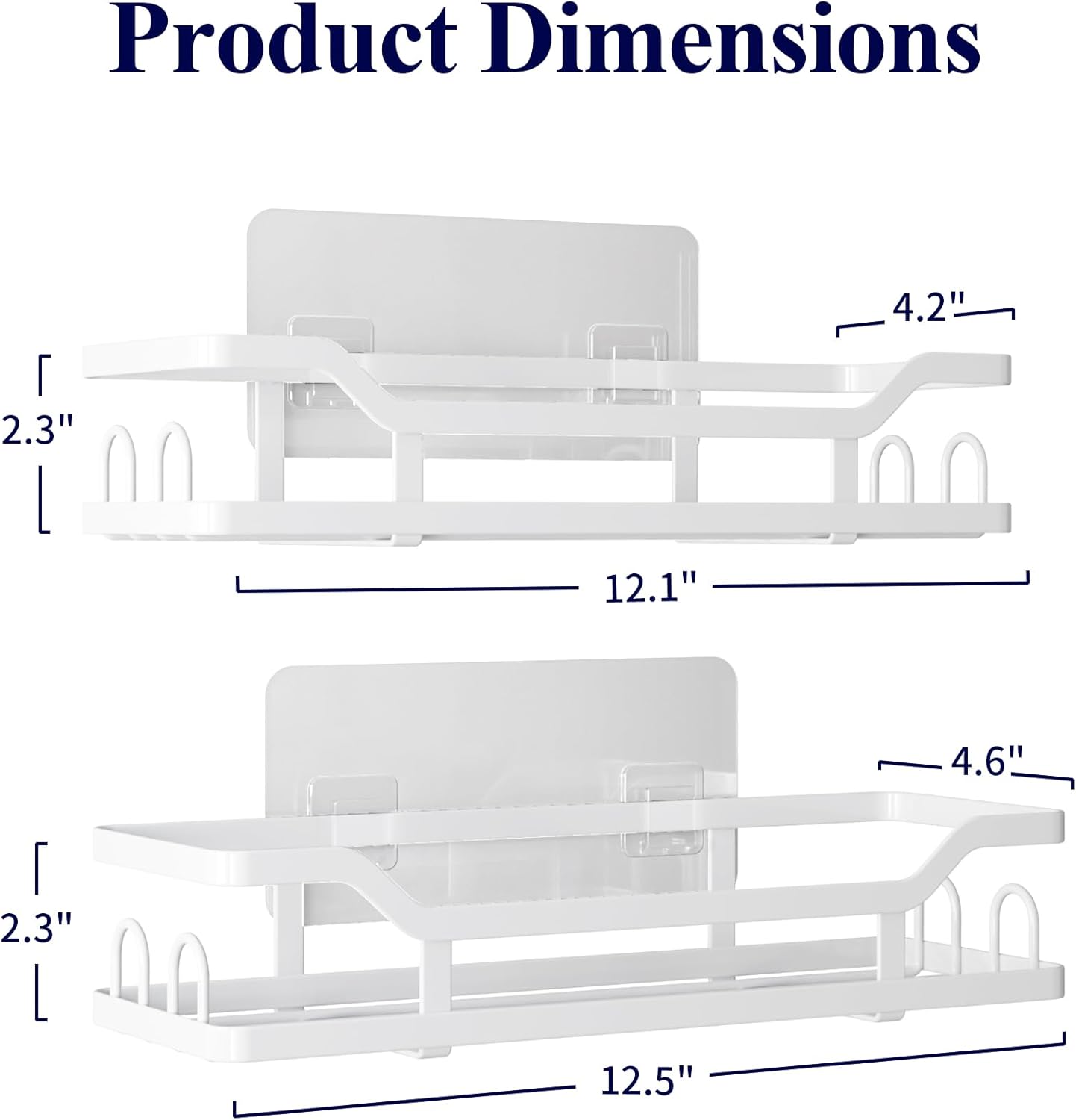 Sturdy Stainless Steel Shower Caddy for Efficient Bathroom Storage