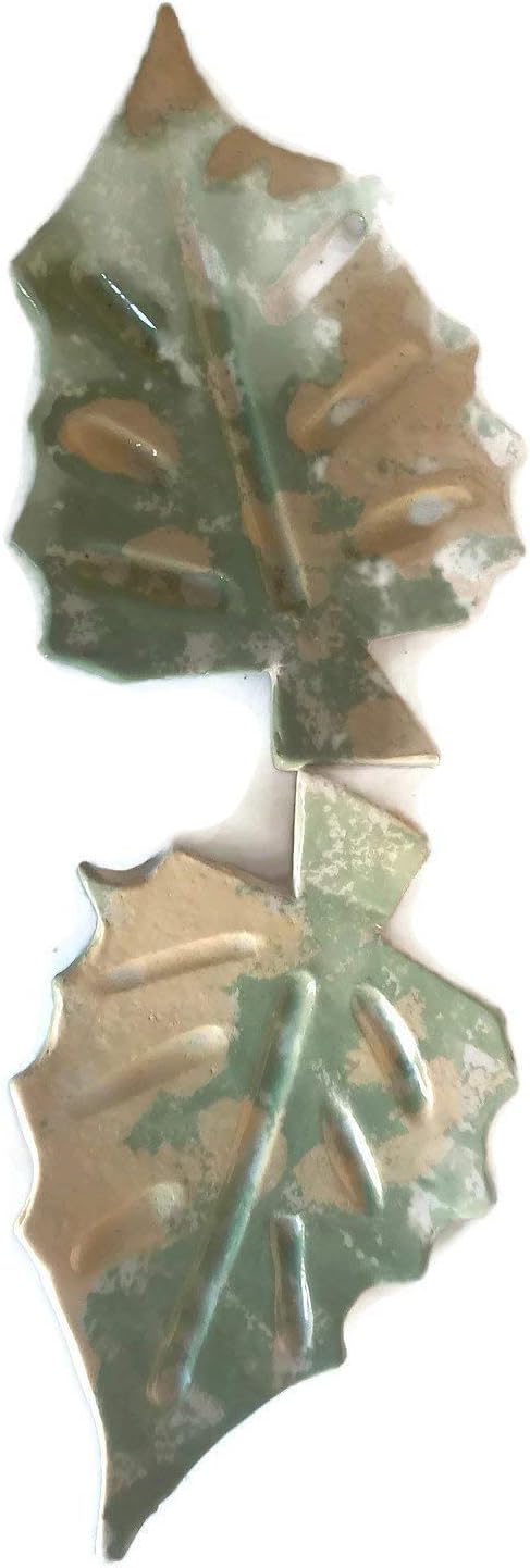 Green Ceramic Soap Dish Handmade Eco-Friendly