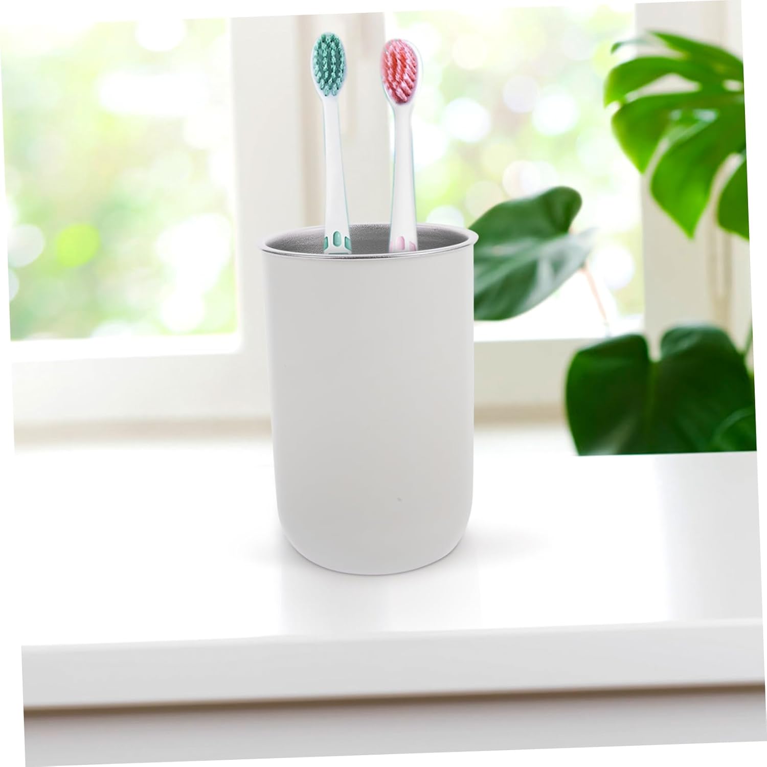 Kontonty Fun Practical Round Steel Bath Storage Cup