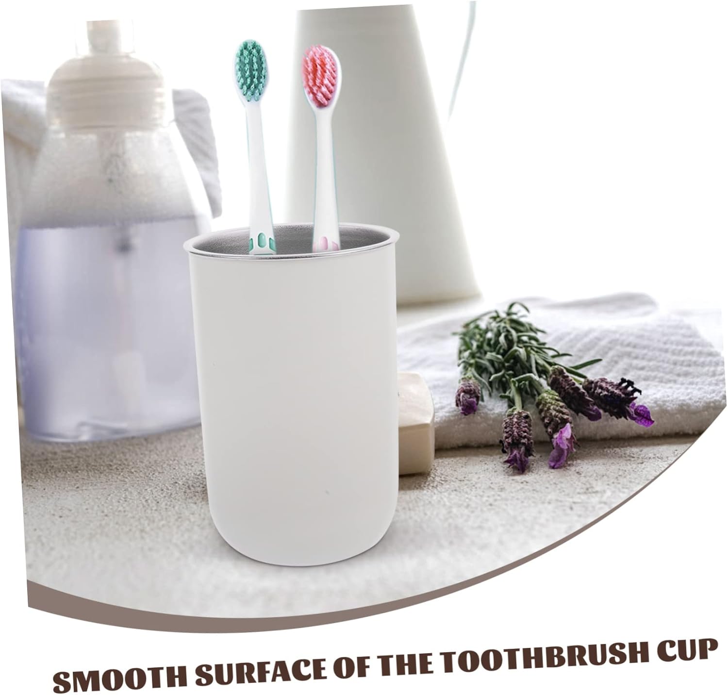 Stainless Steel Tumbler for Toothbrush Organizing - Practical Style in the Bathroom