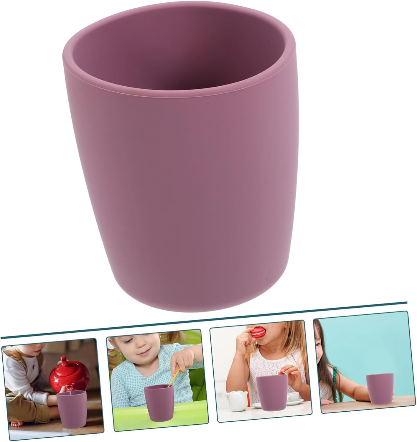 BrightFufu anti-break silicone cup for kids babies