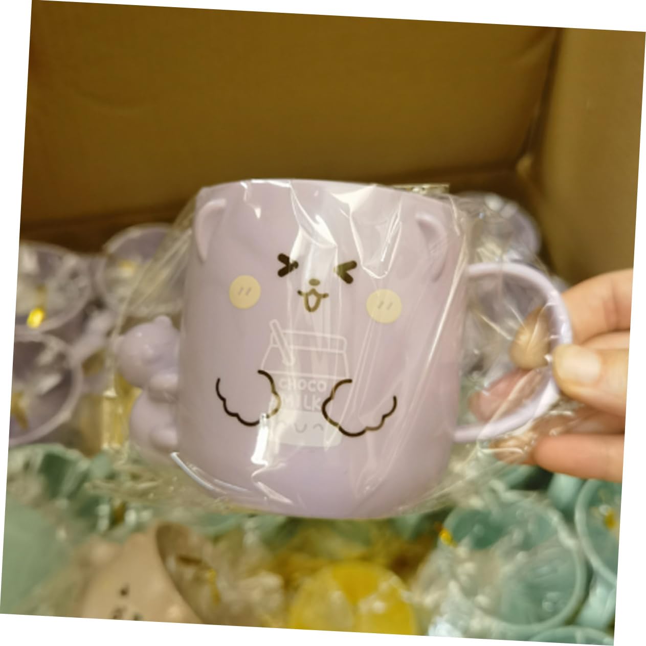 NY chocolate mouse mouthwash cup