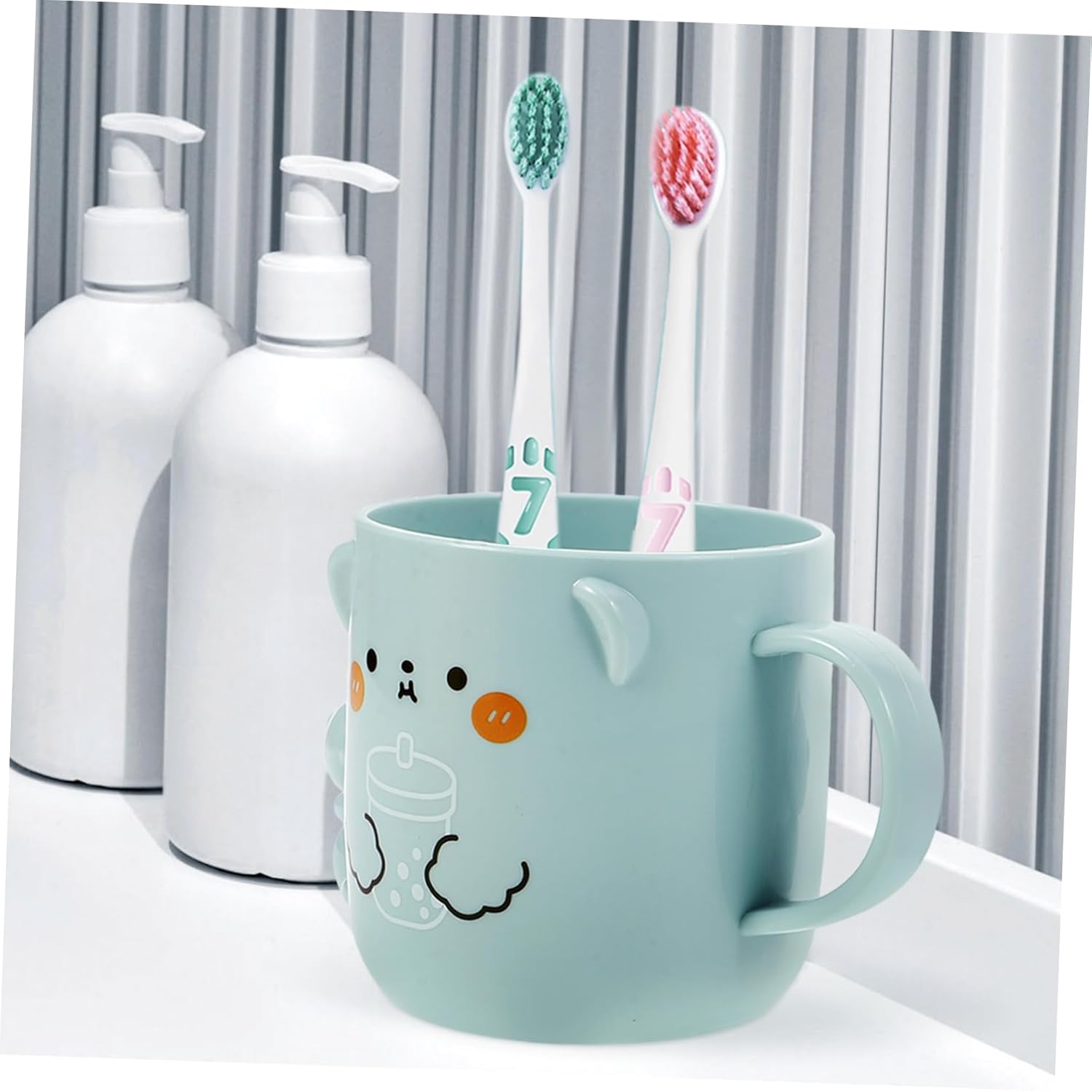 CUTE REABLE TOOTHBRUSH CUP FOR KIDS