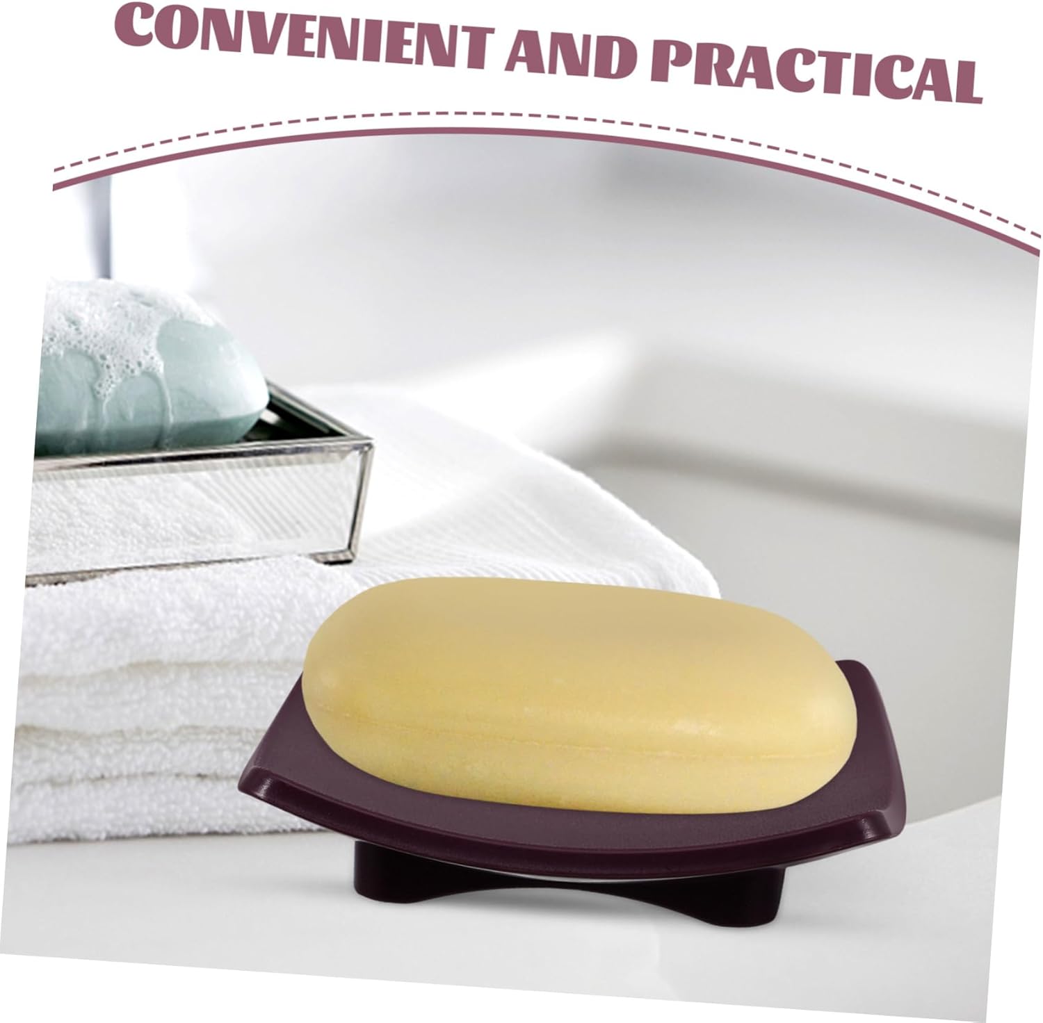 gleavI reusable soap dish for bathroom
