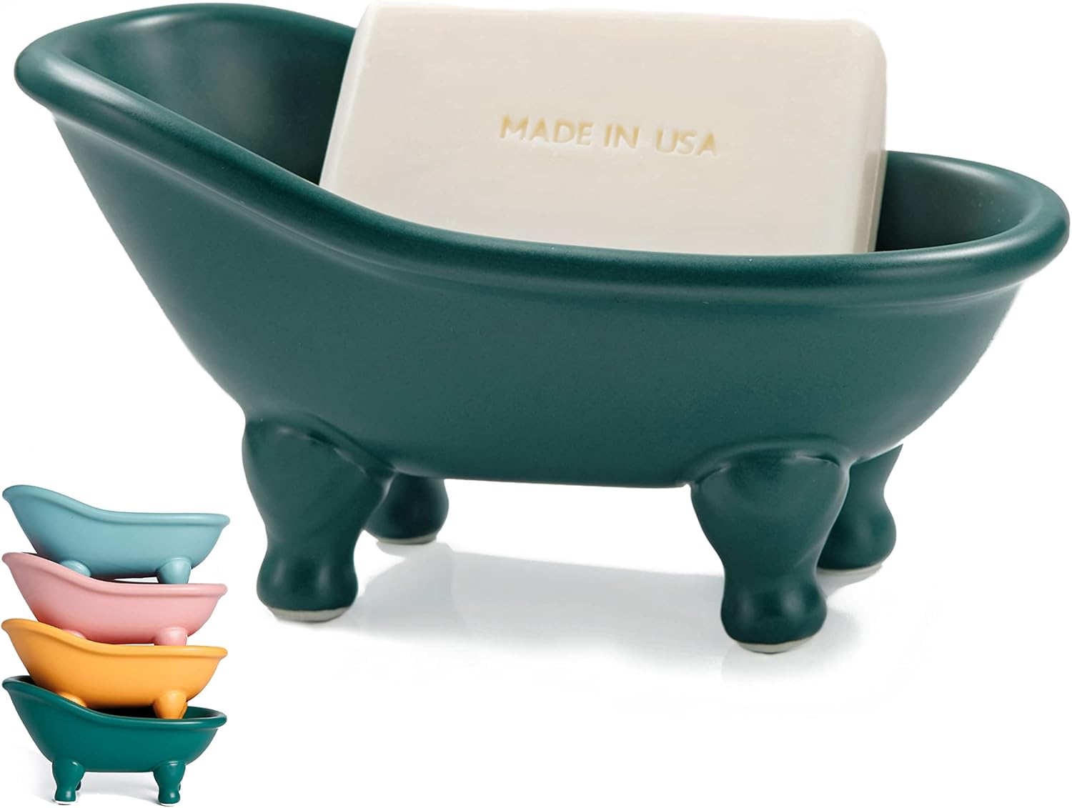 ADORABLE CERAMIC BATHERA SOAP DISH WITH UNIQUE DESIGN PERFECT FOR HOME OR BATH