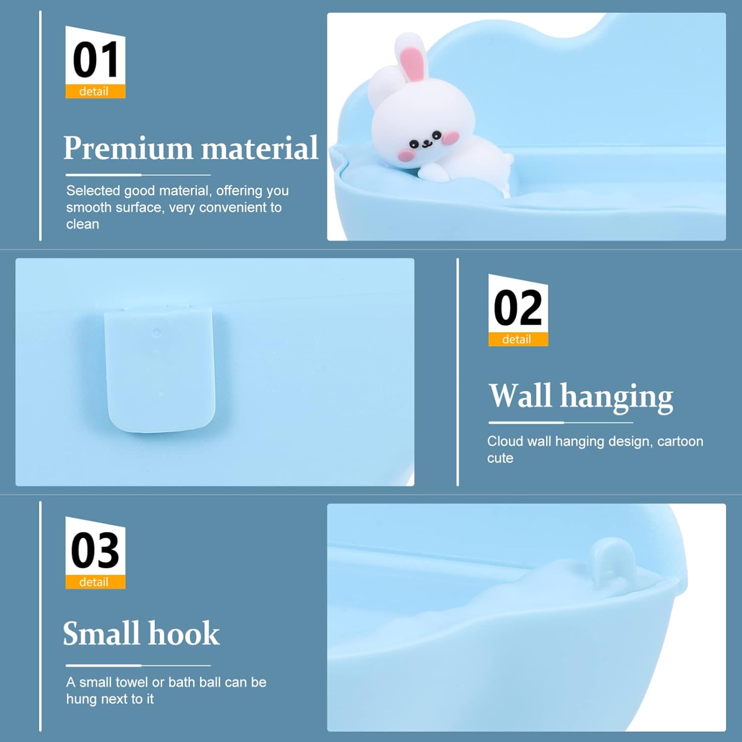 Wall-Mounted Space-Saving Soap Dish