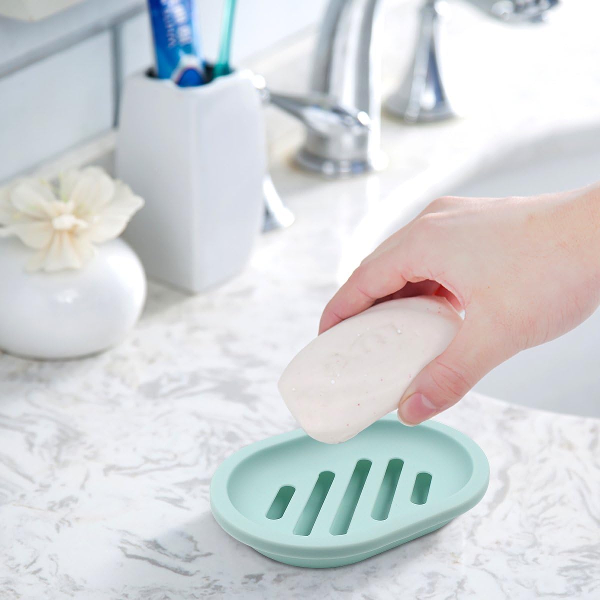 2-Pack Soap Dish Durable Safe