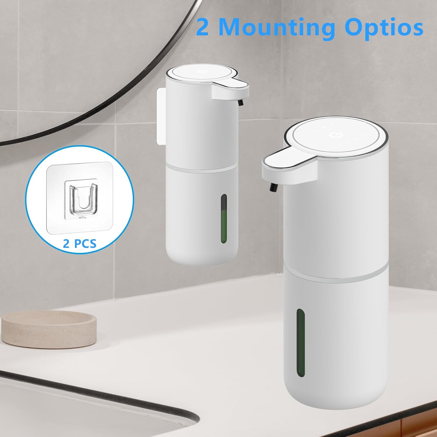 Vomapil Automatic 4 Gear Wall-Mounted Touchless Hand Dish Soap Dispenser