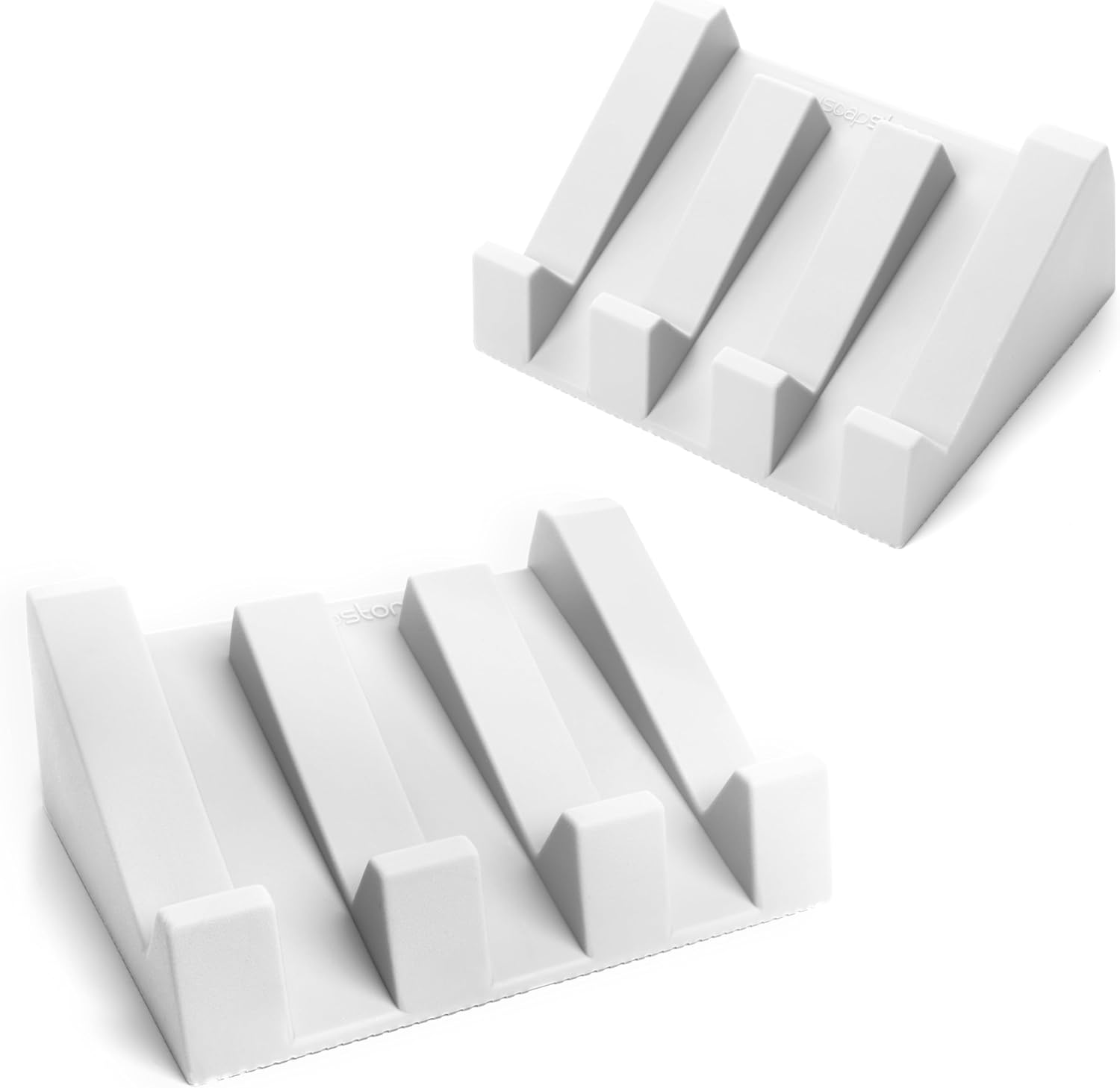 Elevated Silicone Soap Dish 2-Pack