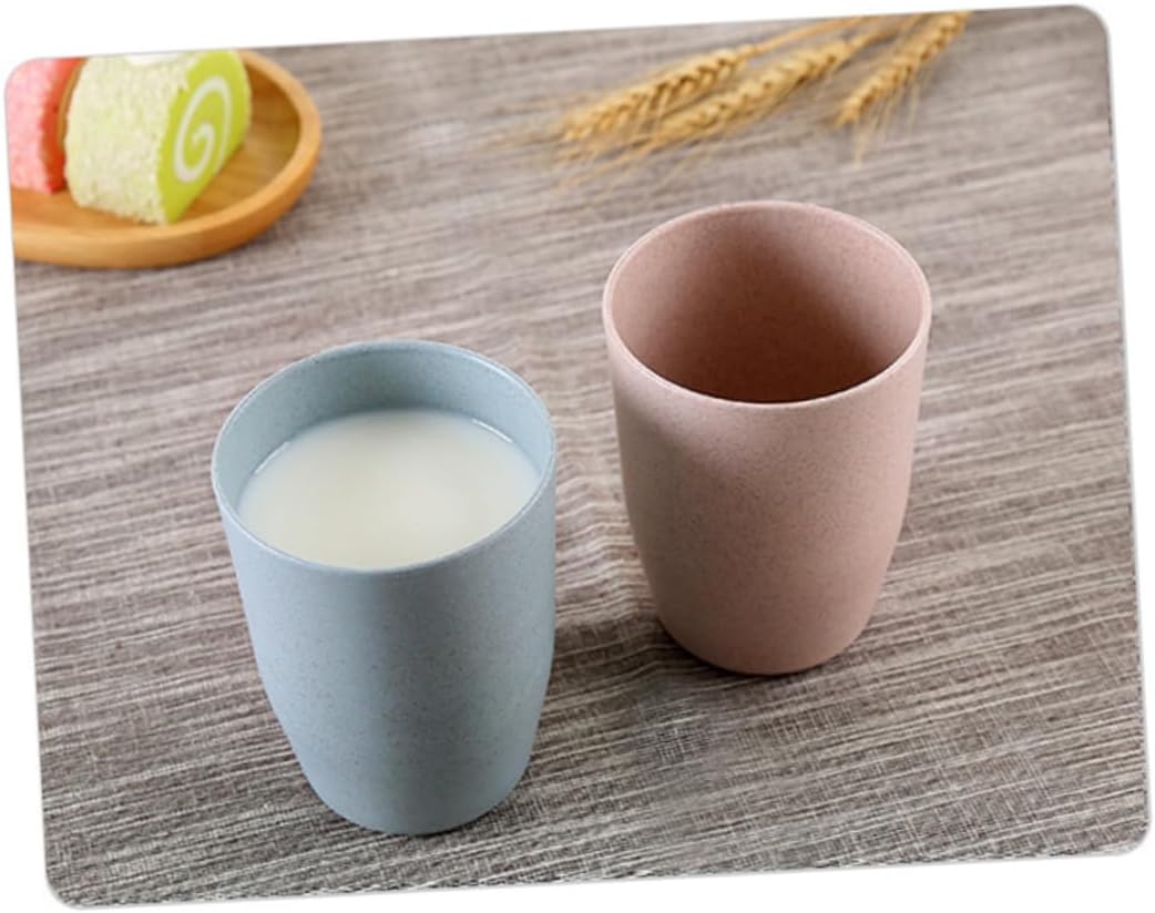 WOONEKY Wheat Straw Tumbler Cup