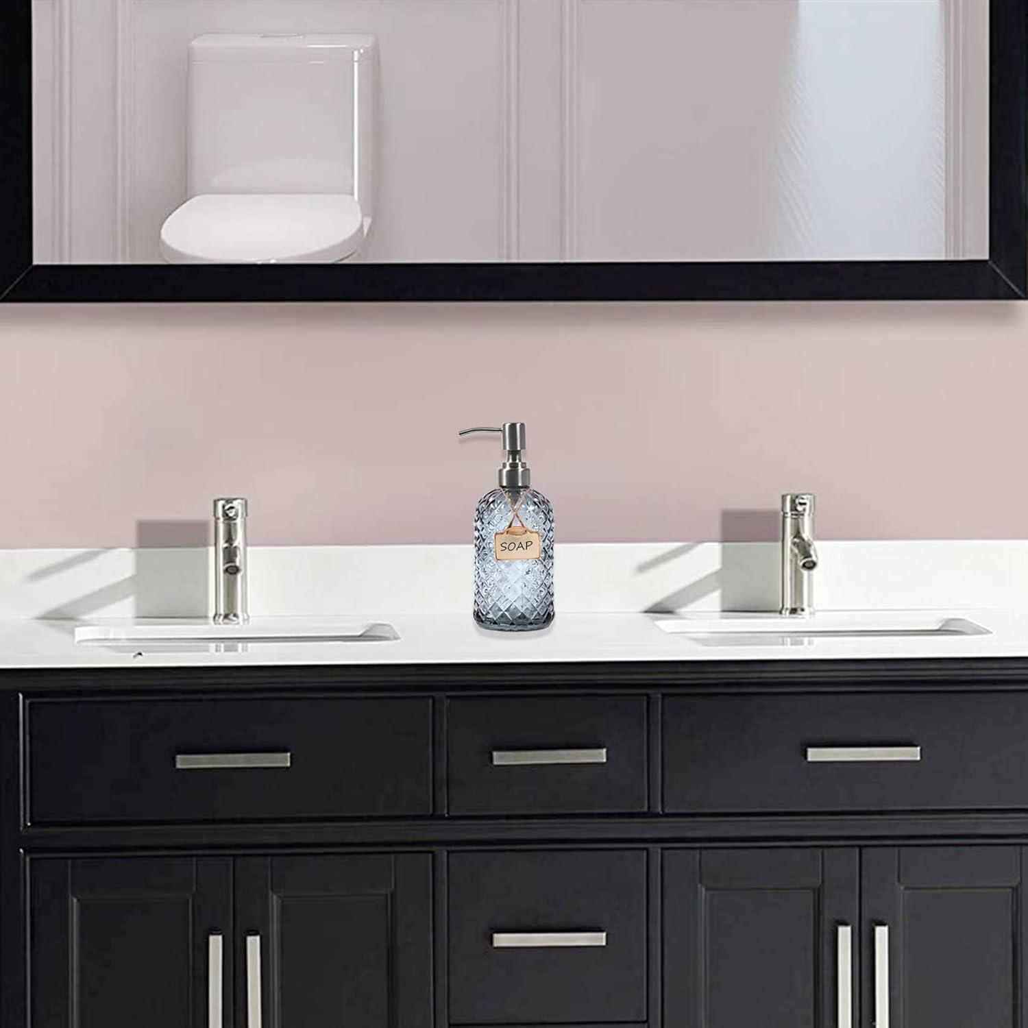 Funly mee Glass Soap Dispenser 2 Pack
