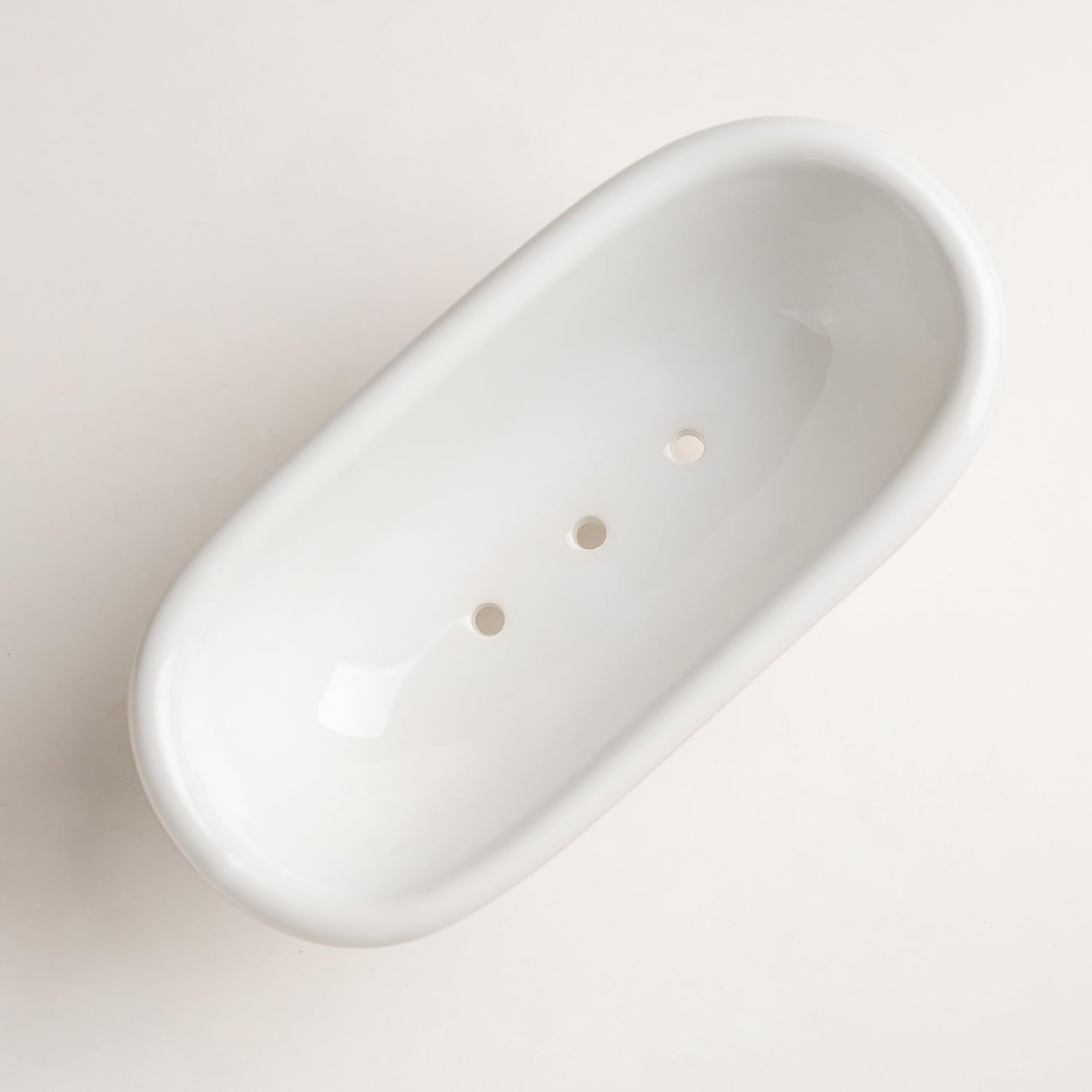 Mini Ceramic Clawfoot Soap Dish Style 01