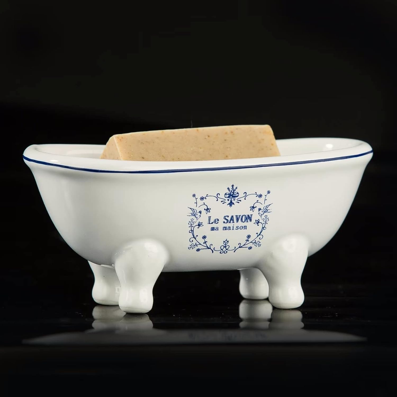 Vintage Ceramic bathtub Soap Dish