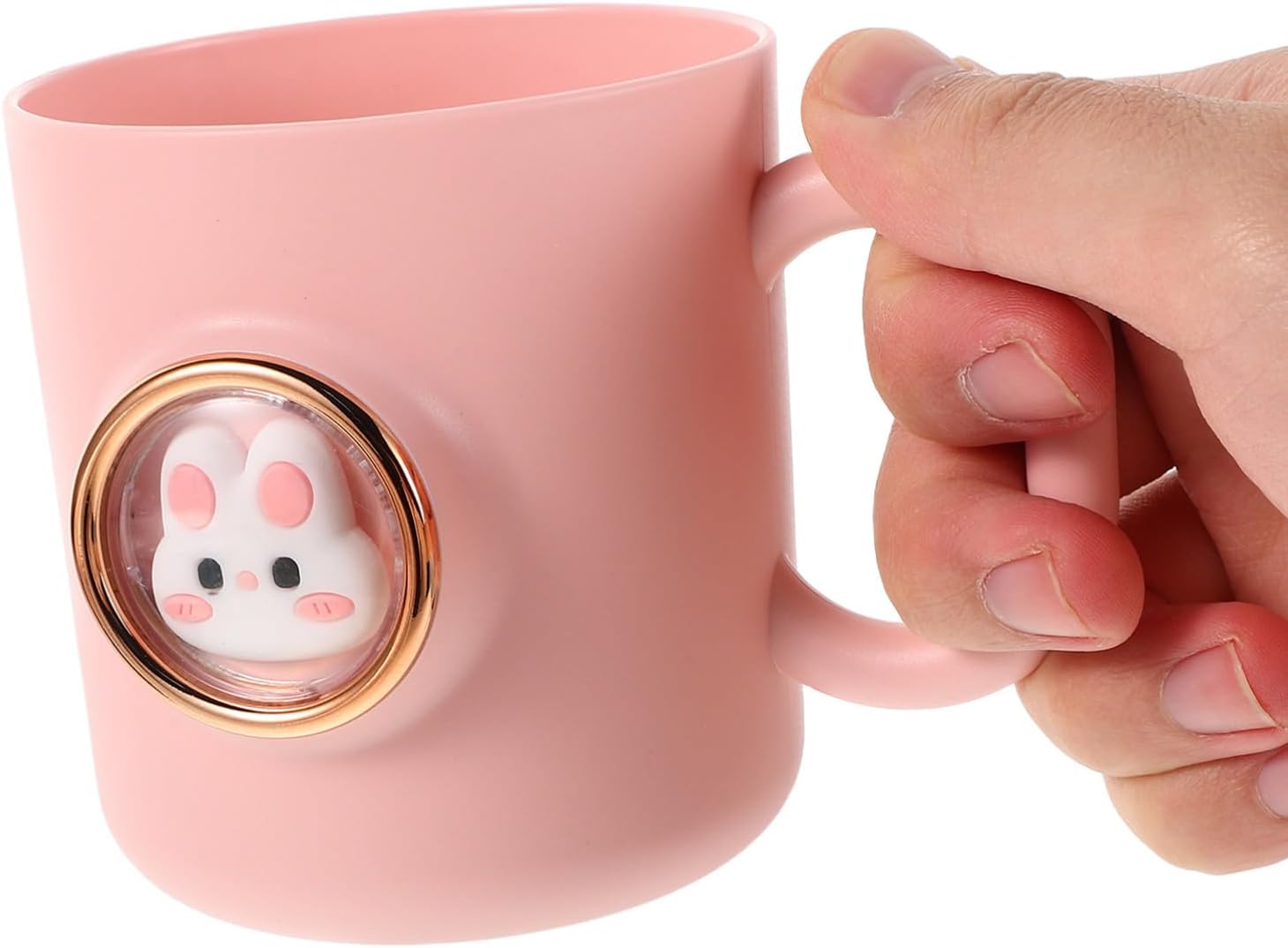 Adorable Cartoon Pink Toothbrush Cup