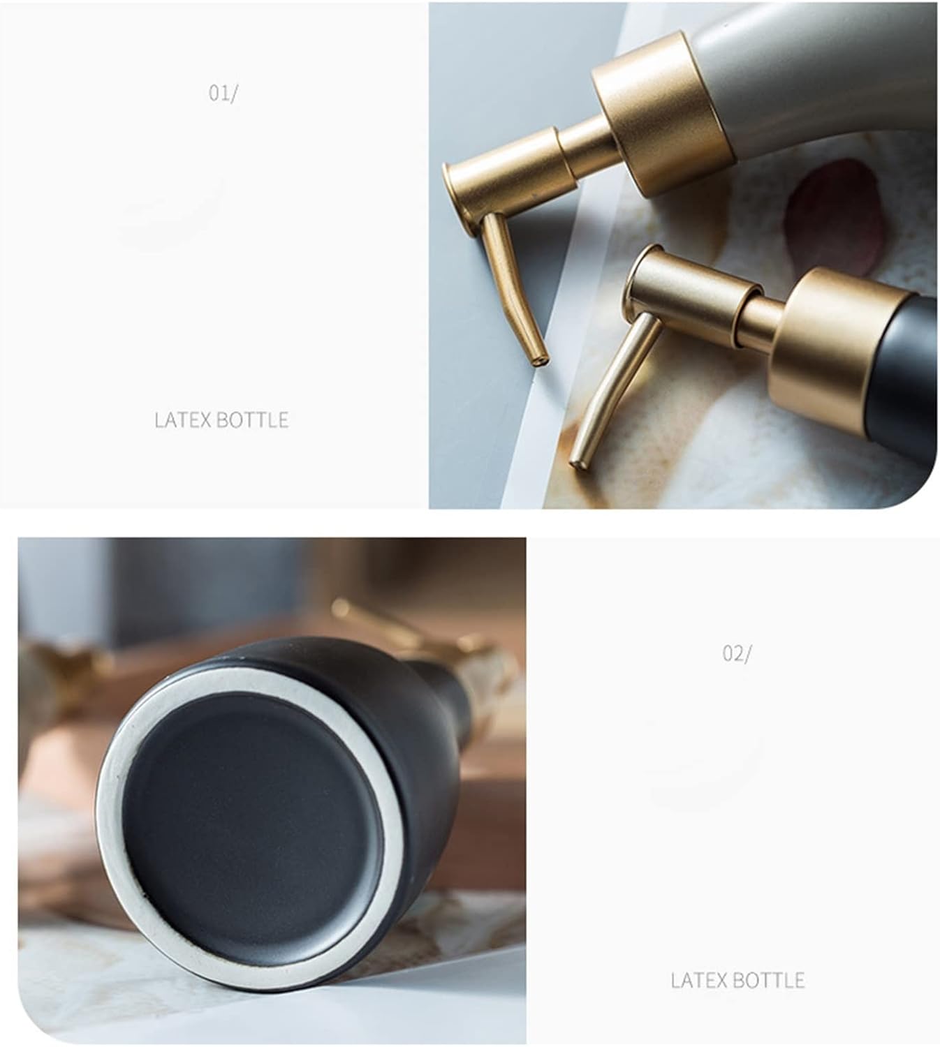 Stylish Countertop Soap Dispenser Gold