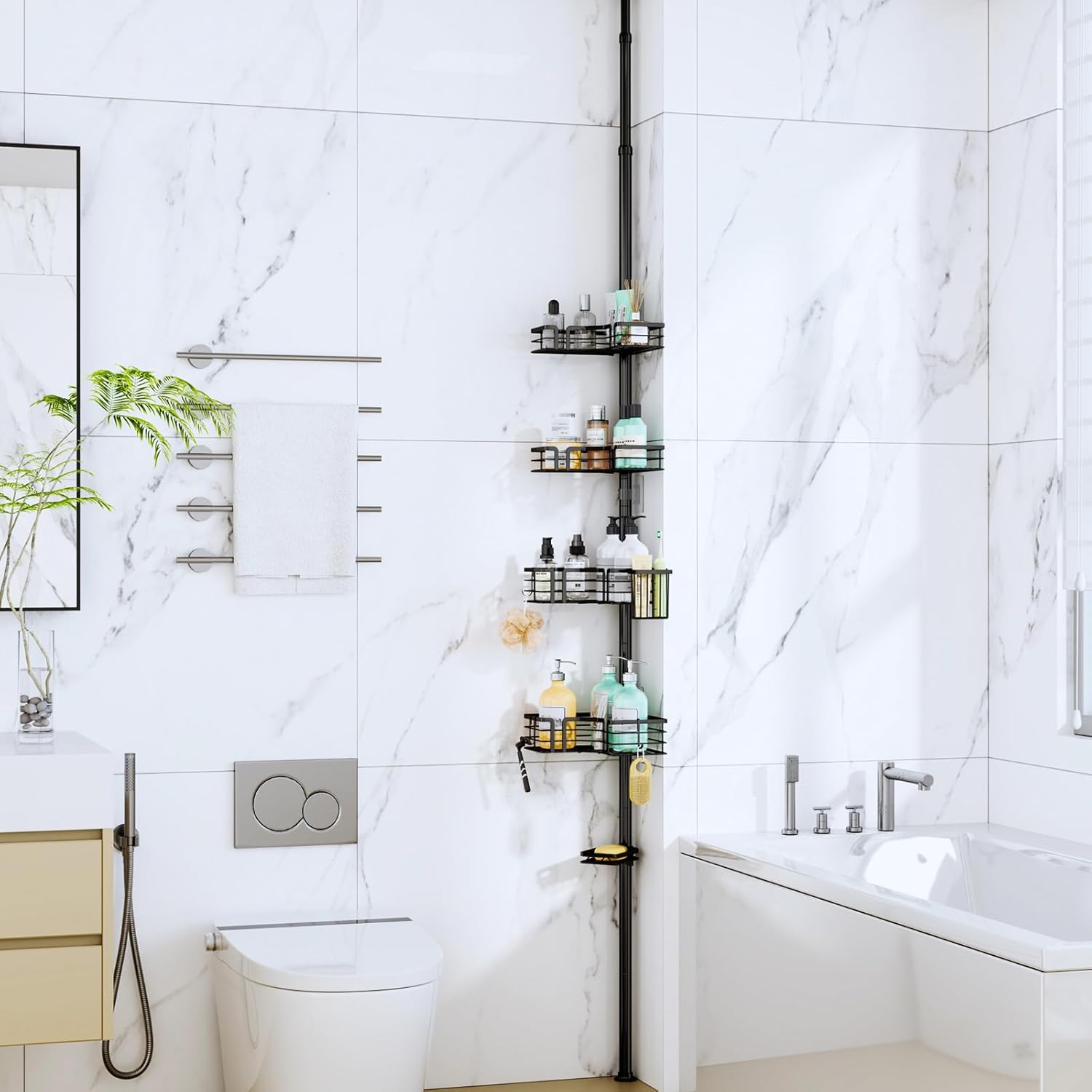 Adjustable Height Shower Caddy