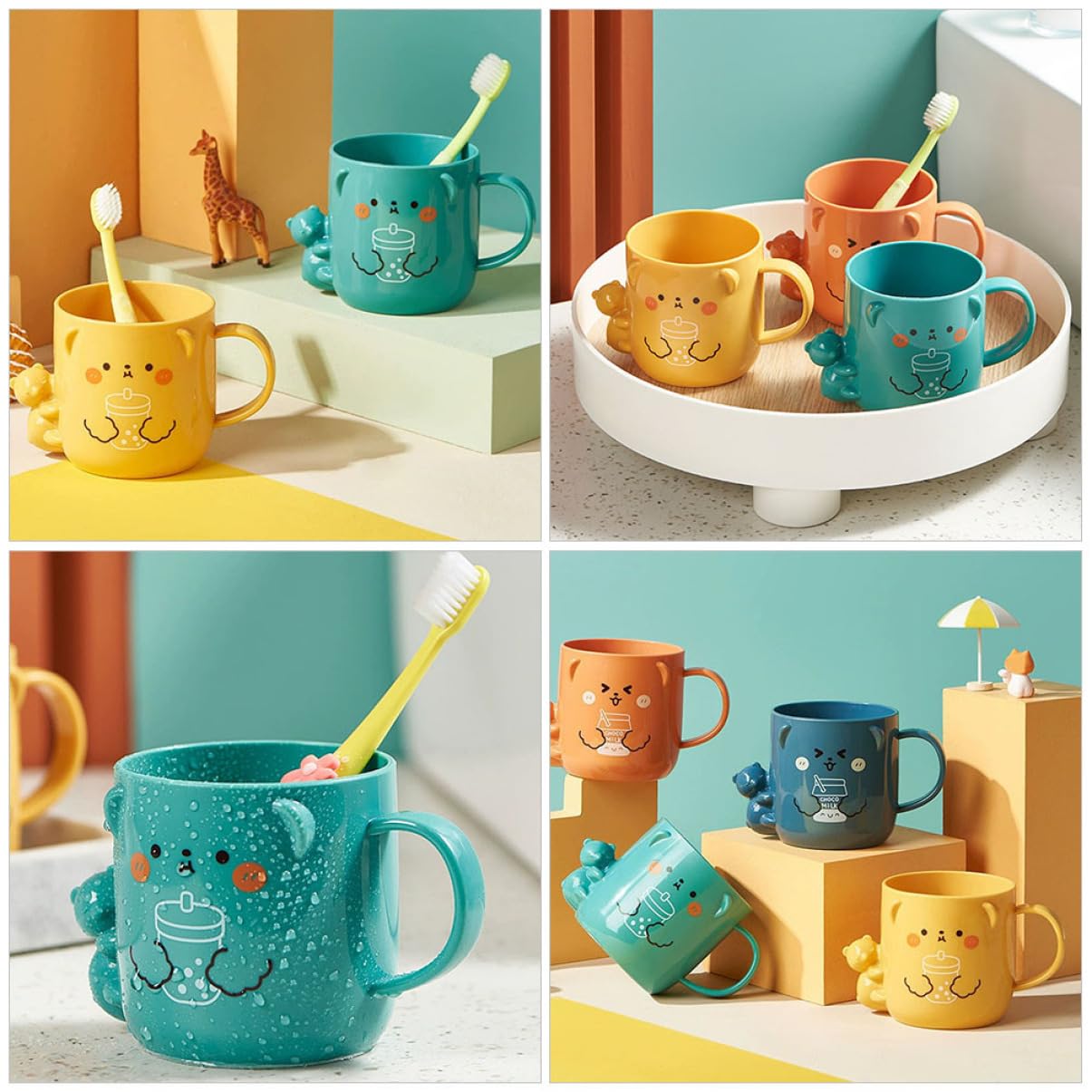 4-Piece PartyKindom Reusable Kids Novelty Commands Tumbler Surprise