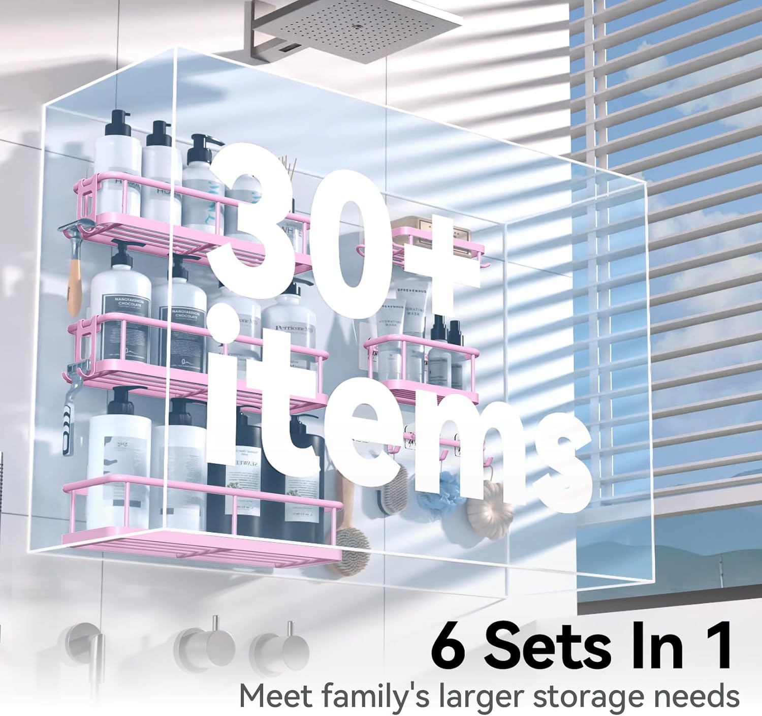 Stylish 6-Pack Showersplit Caddy