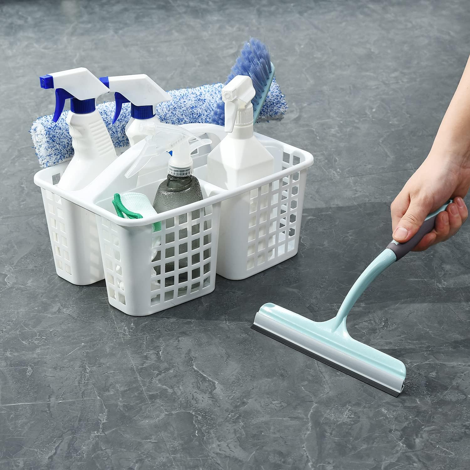 ALINK Portable Shower Caddy with 3 Compartments for Bathroom Use