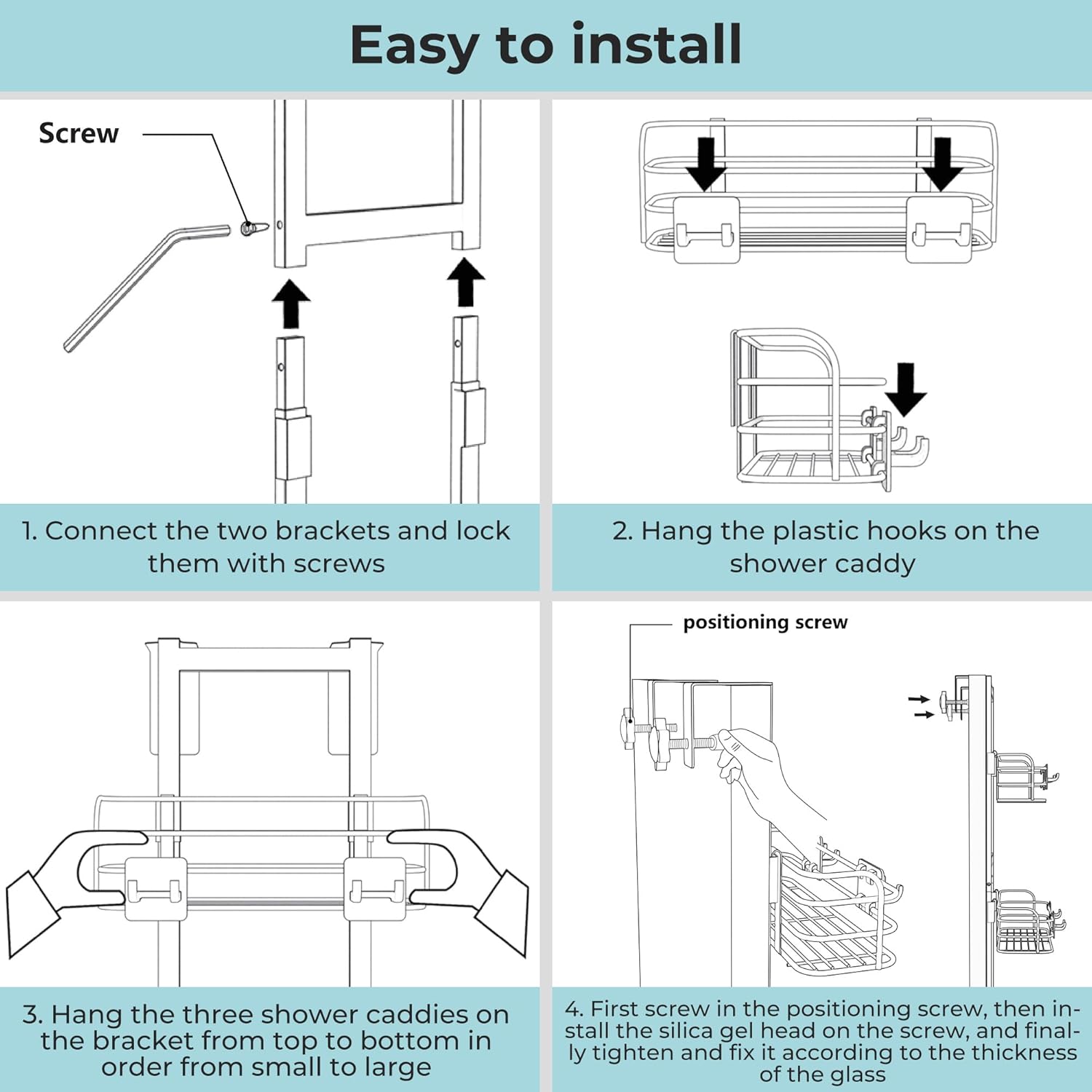 Premium Over-the-Door Shower Caddy