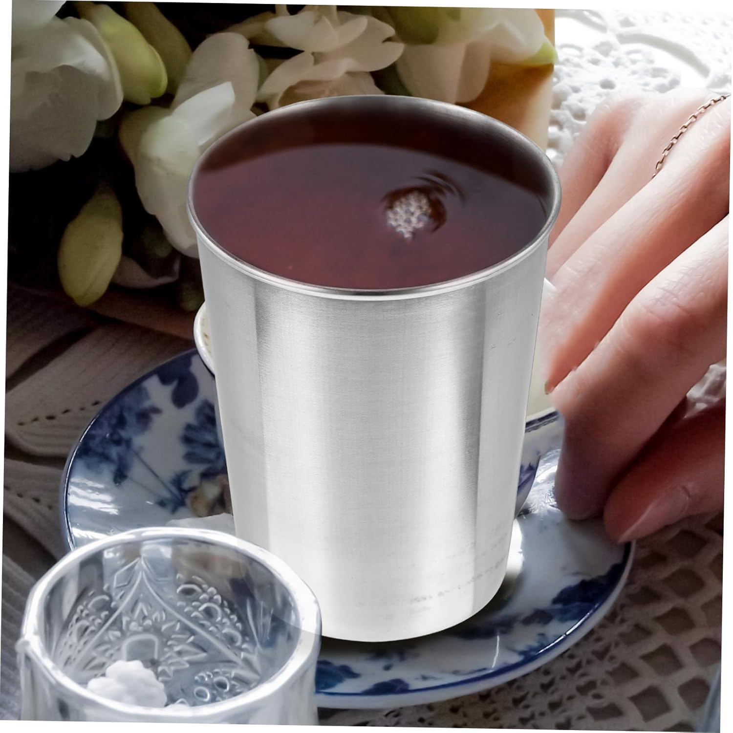 Stunning 180ml Stainless Steel Water Tumbler for Home Travel
