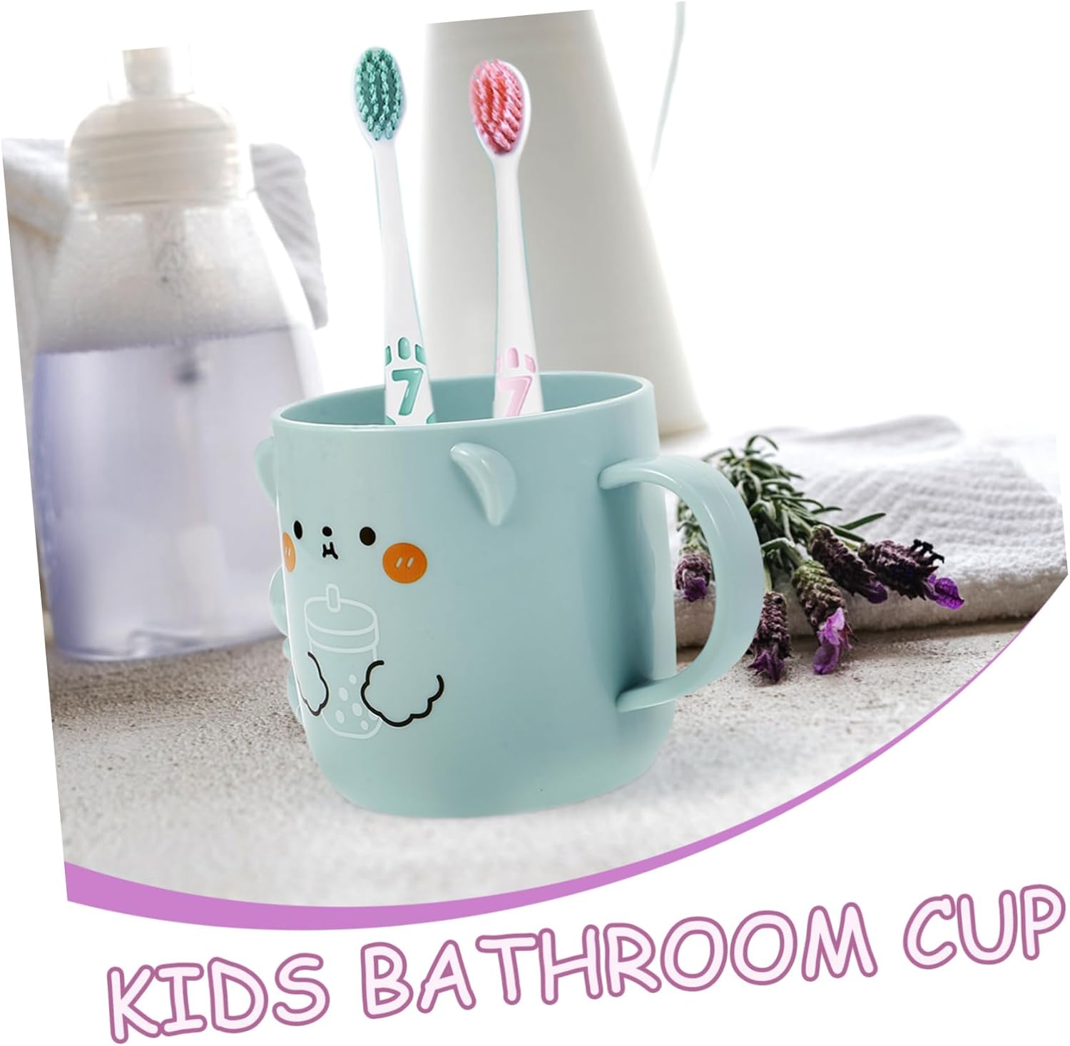 Homoyoyo 2-Piece Toddler Bathroom Cups Boys Girls