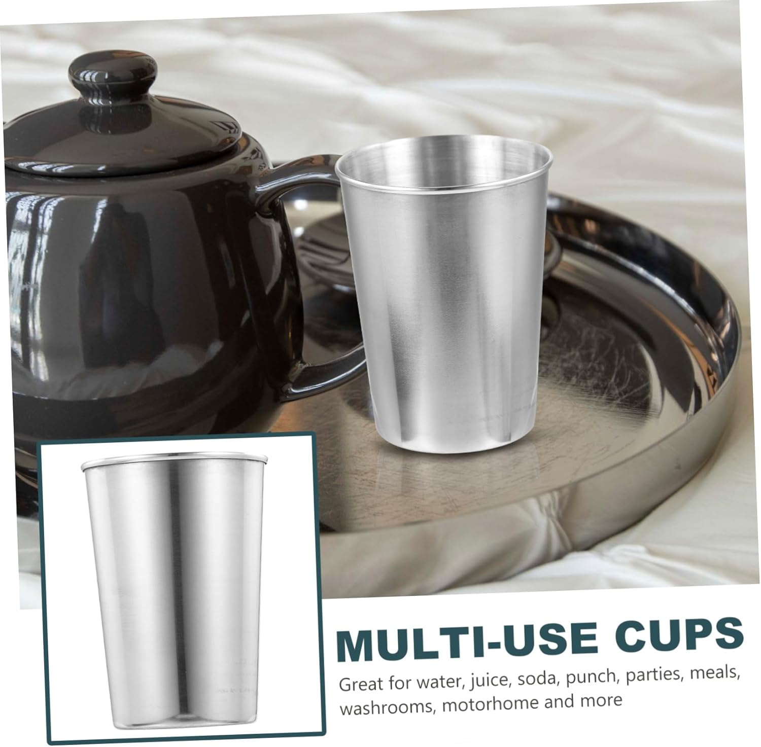 Stainless Steel Tumbler for Toothbrush Beverages