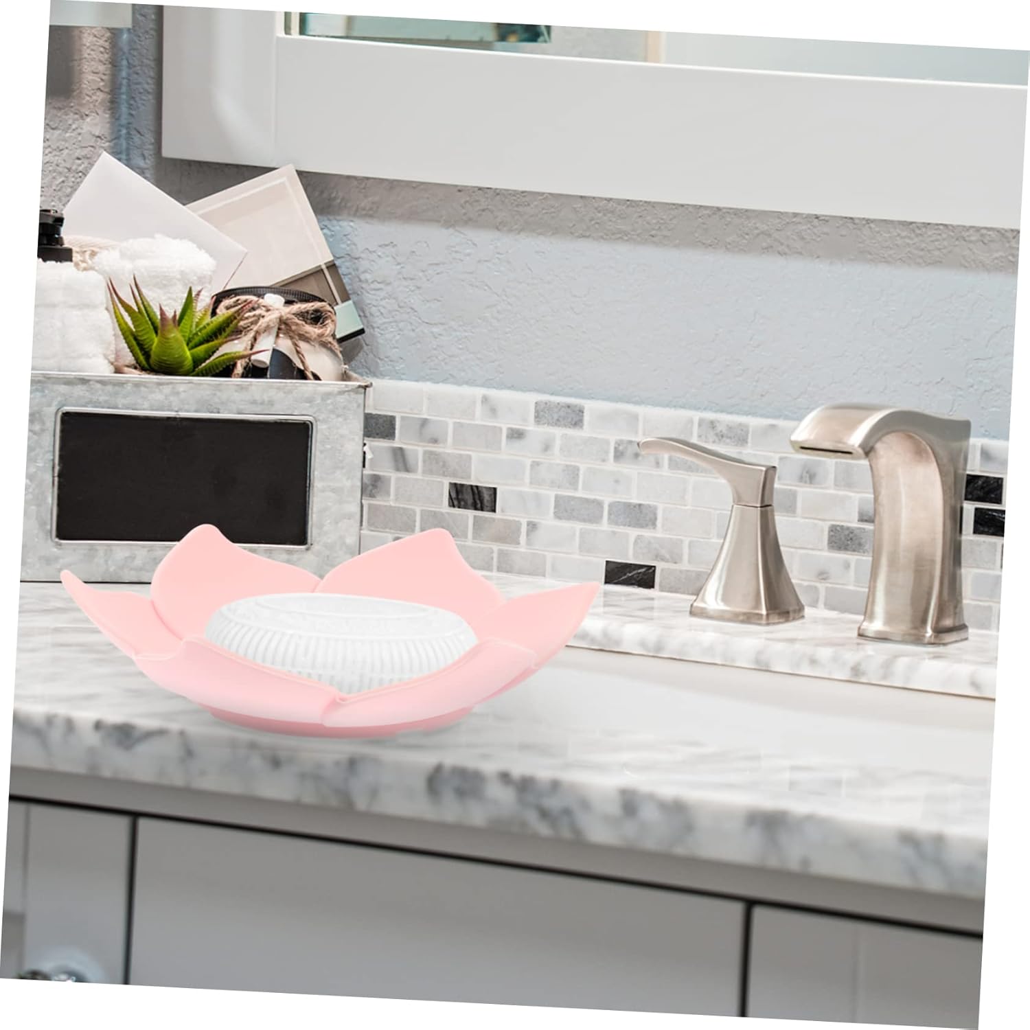 Elegant Floral Silicone Soap Dish