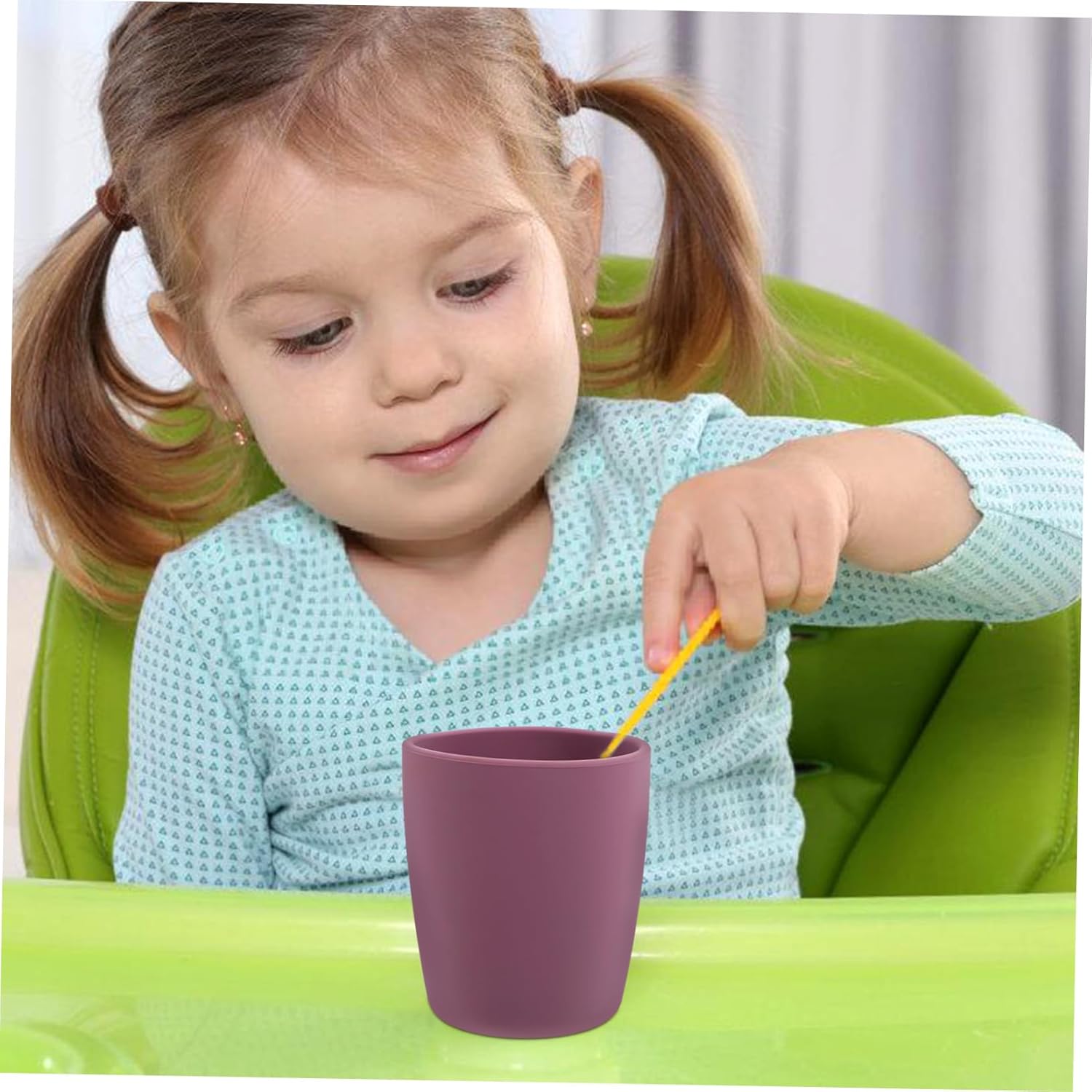 BrightFufu anti-break silicone cup for kids babies