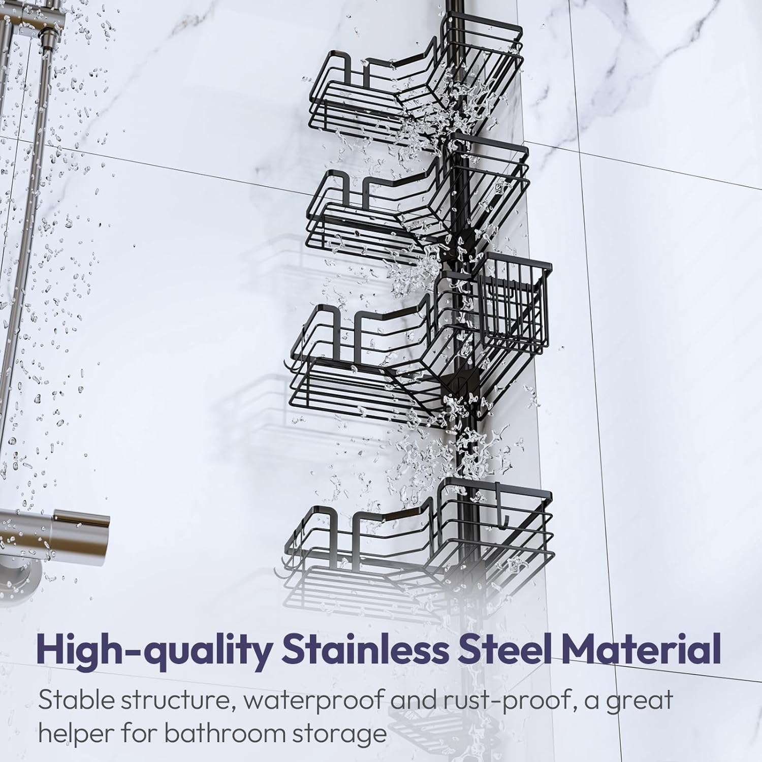 Adjustable Height Shower Caddy