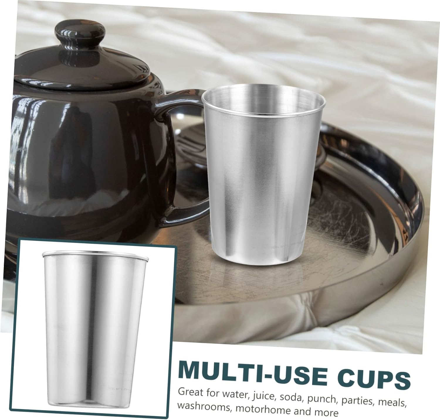 Bathroom Steel Tumbler 180ml