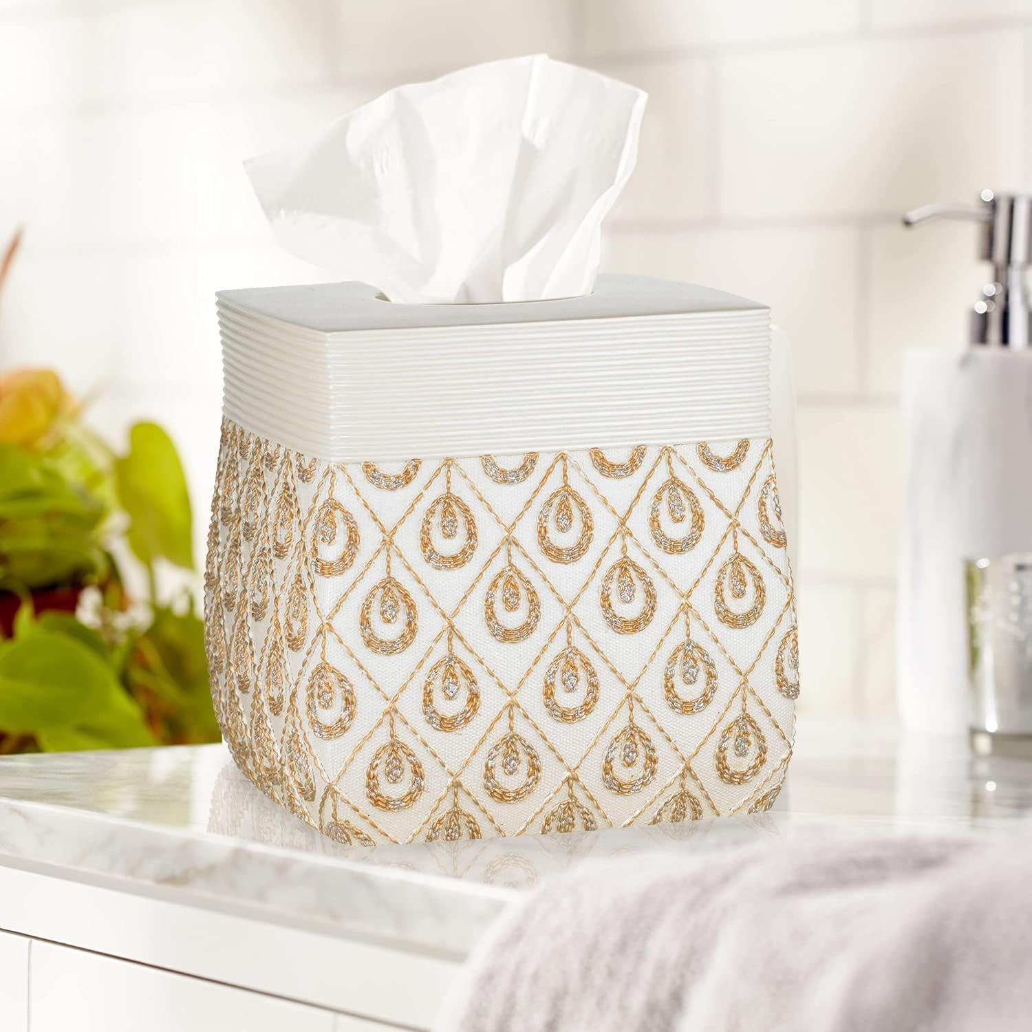 Seraphina Ivory Tissue Box Luxurious Stylish for Relaxation
