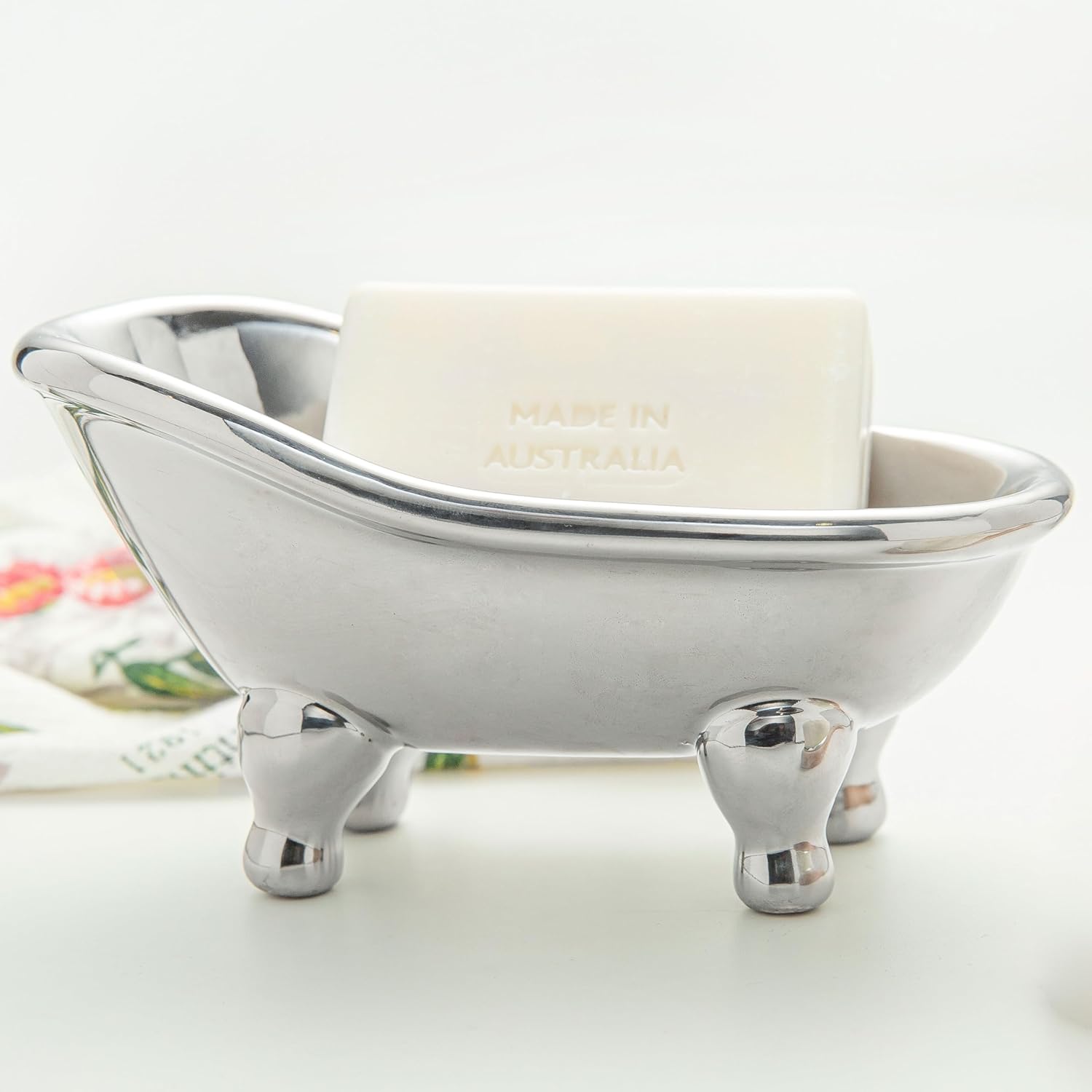 Lynagert 56 Inch Ceramic Soap Dish with Drainage