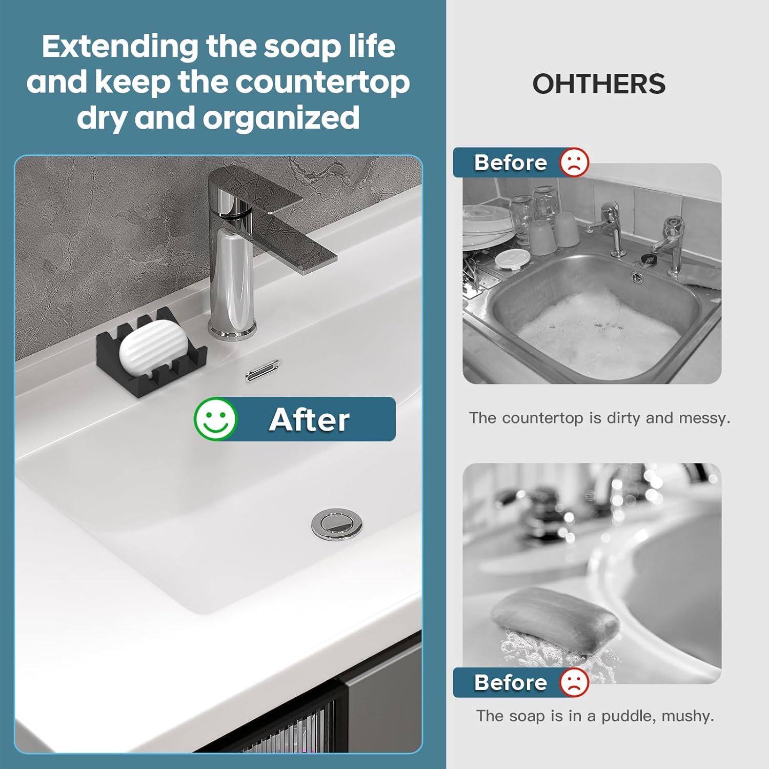 Suction Cup Soap Dishes 2 Pack