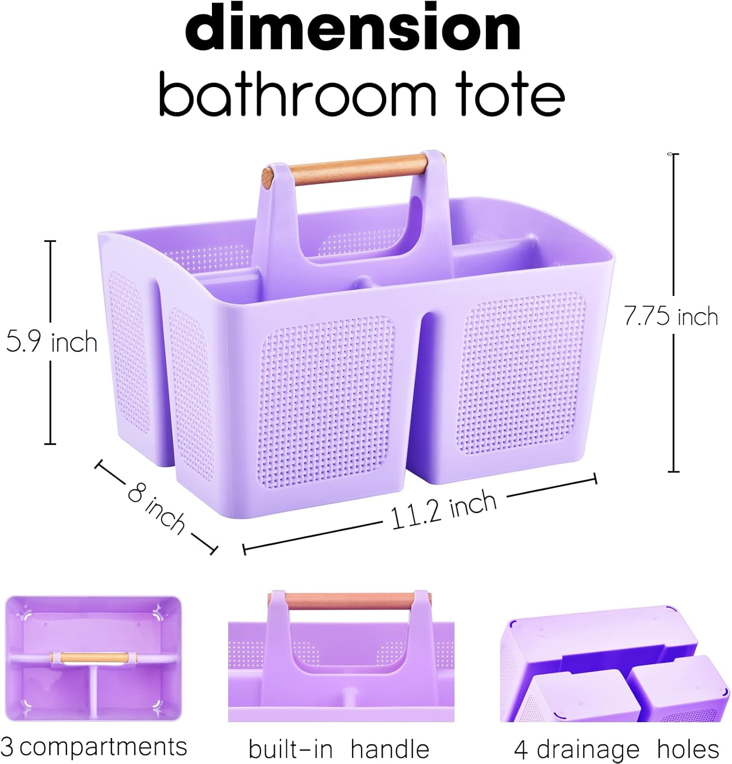 Efficiently Organize Your Bathroom Essentials withdeps ALINK Portable Shower Basket