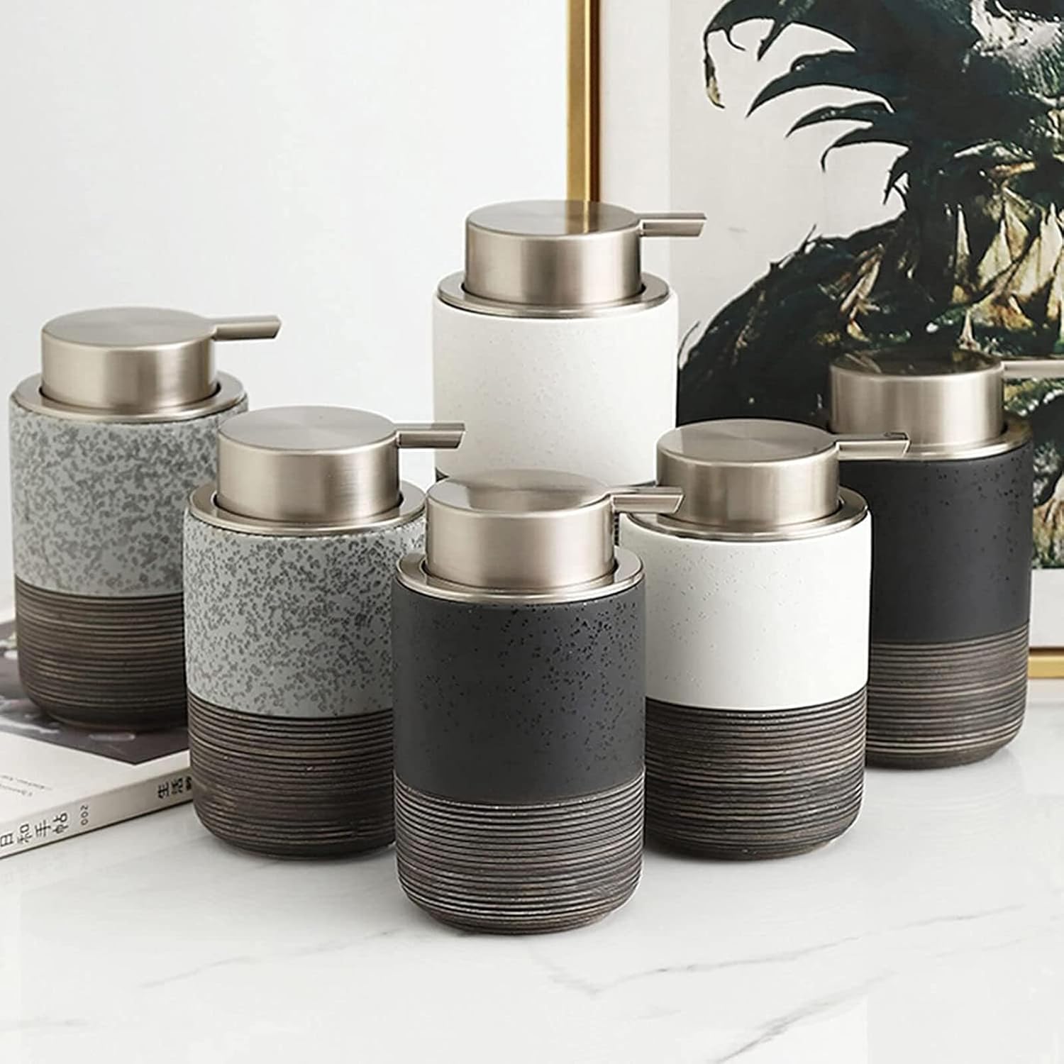 Ceramic soap dispenser safe multi-use bathroom kitchen must-have