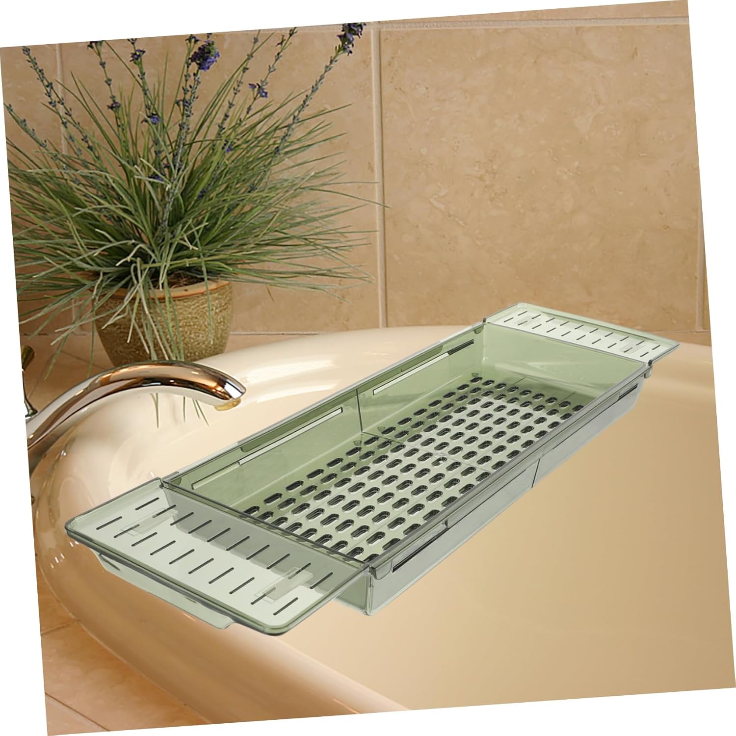 SEWOART Adjustable Bath Tray with Non-Slip Handles